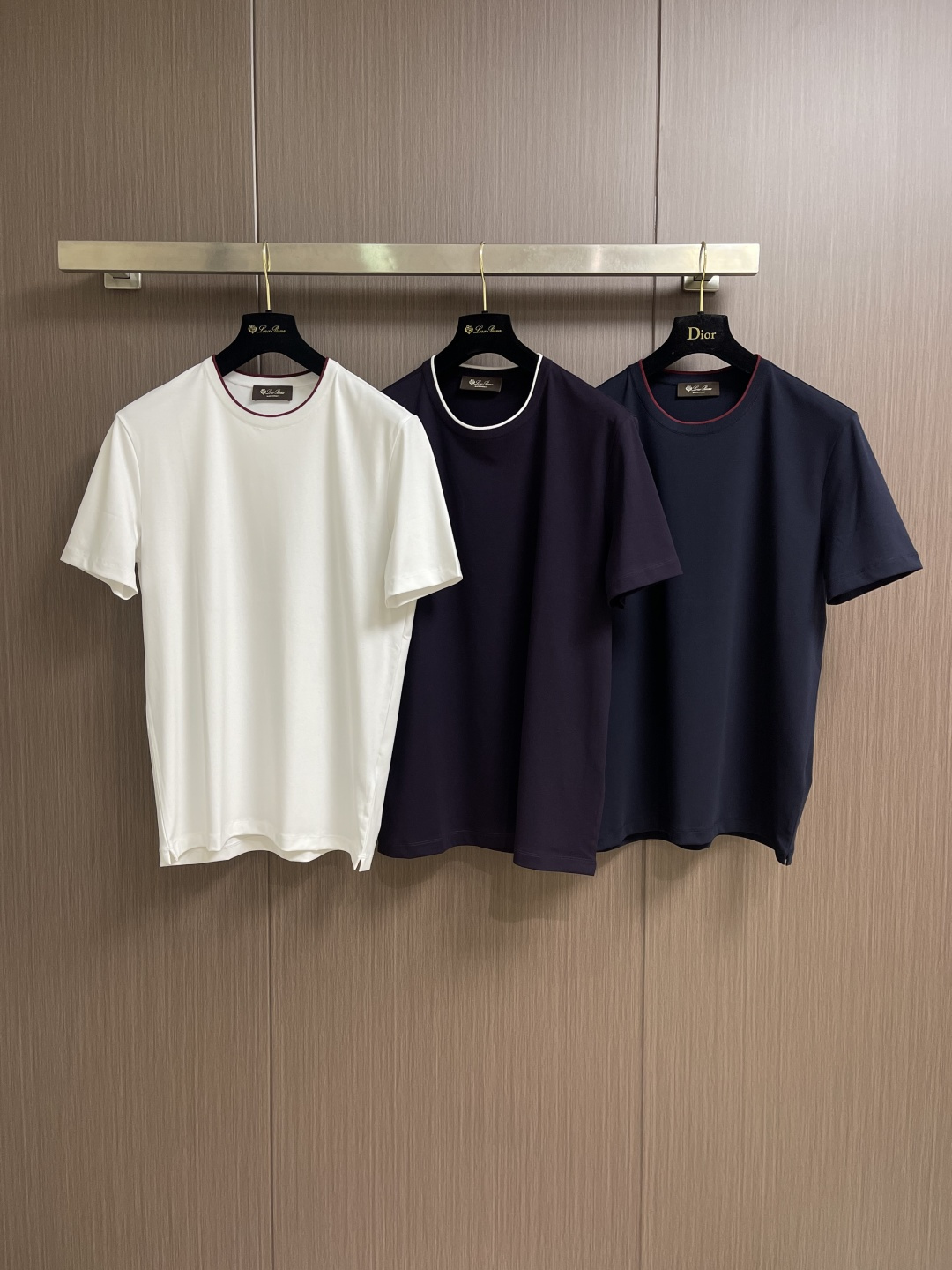 Loro piana Loro Piana 2026ss新款领口撞色圆领短袖T恤， 百搭款式 任何人都可