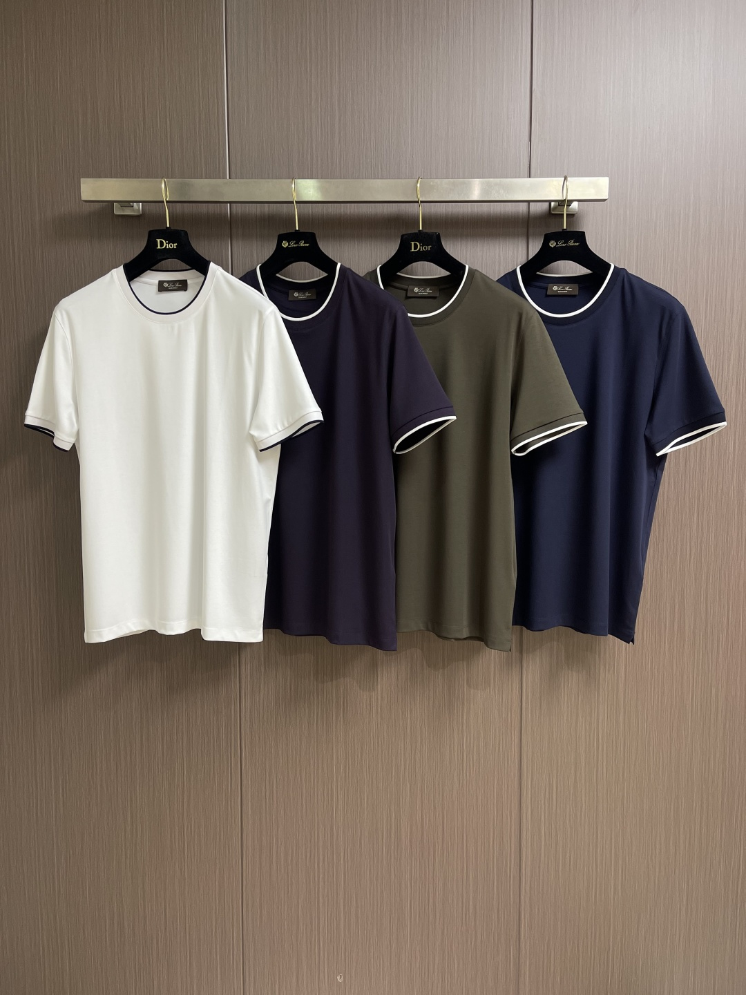 Loro piana Loro Piana 2026ss新款撞色假两件圆领短袖T恤， 百搭款式 任何人都