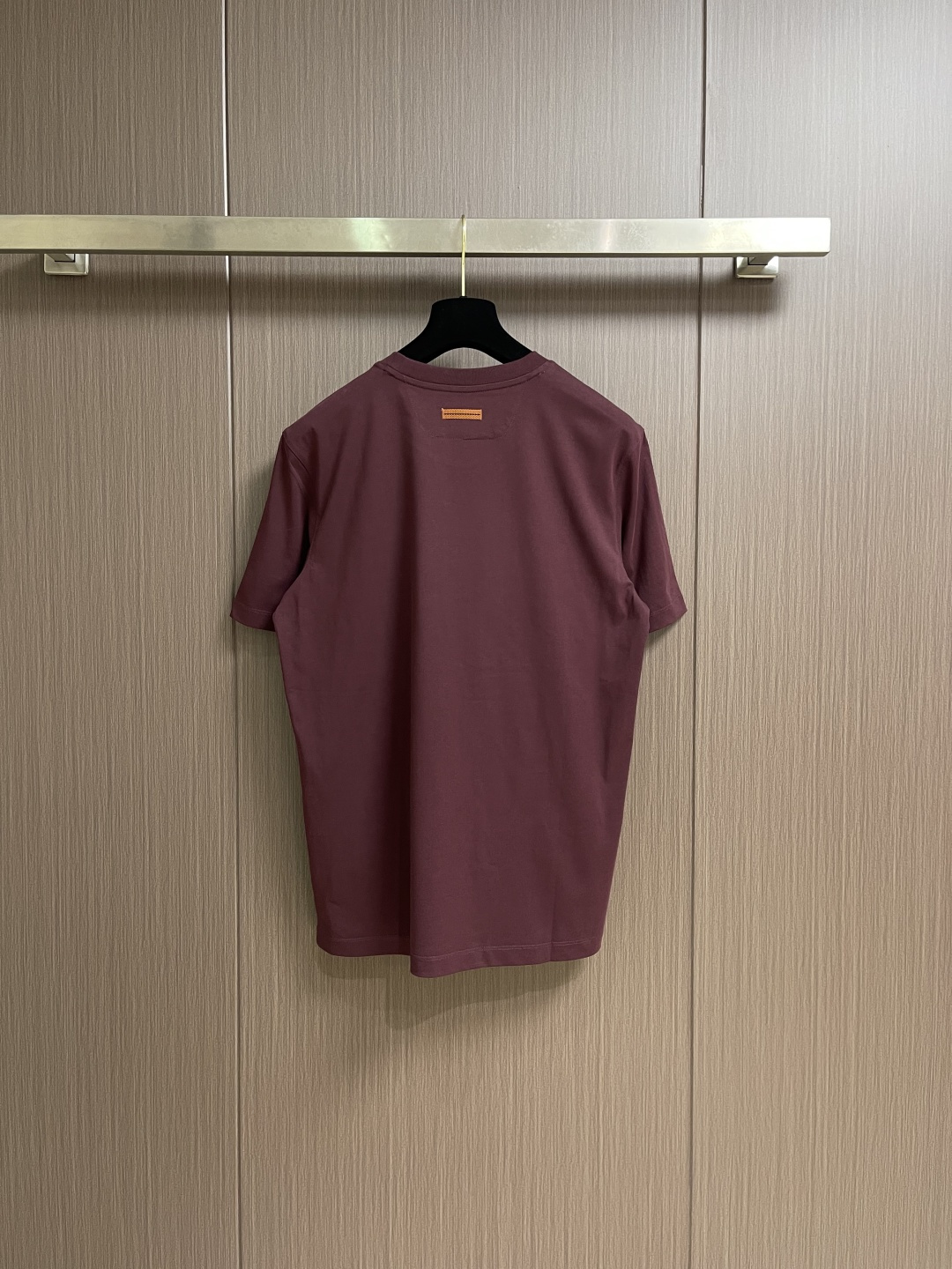 Zegna 2026SS 压印logo标识净色短袖T恤。定制60支三股平纹精棉面料 极致柔软舒适 高端大