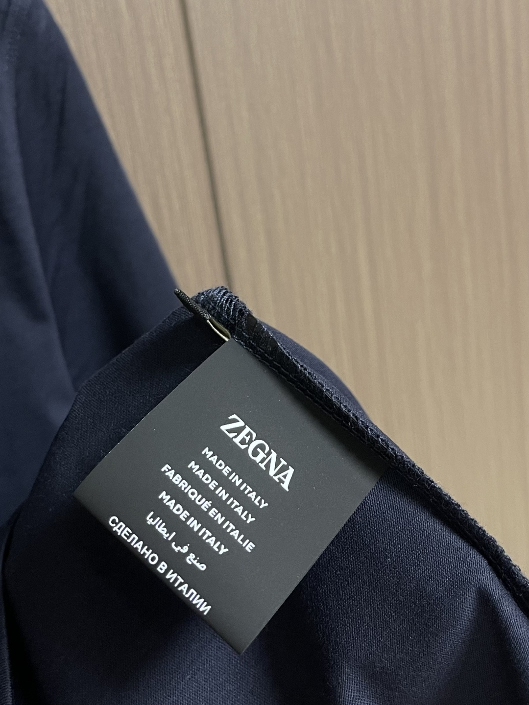 Zegna 杰尼亚2026ss新款圆领短袖T恤，定制新疆长绒棉面料，后背logo标识 高弹面料、久穿不易
