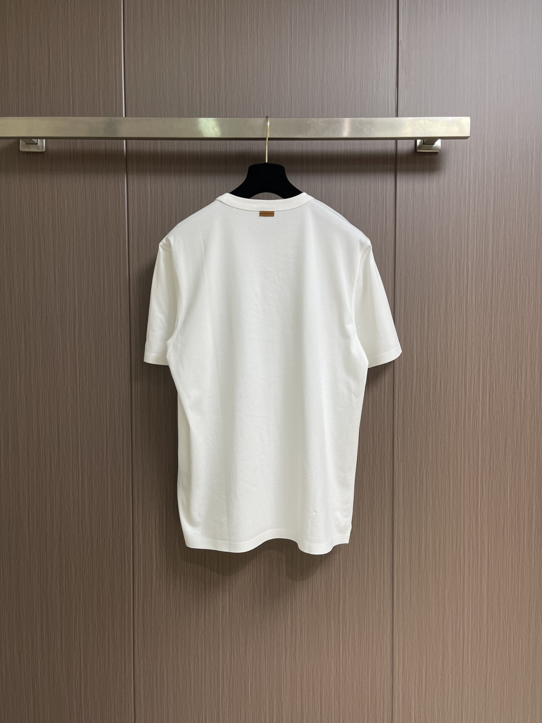 Zegna 杰尼亚2026ss新款圆领短袖T恤，定制新疆长绒棉面料，胶印logo标识 高弹面料、久穿不易