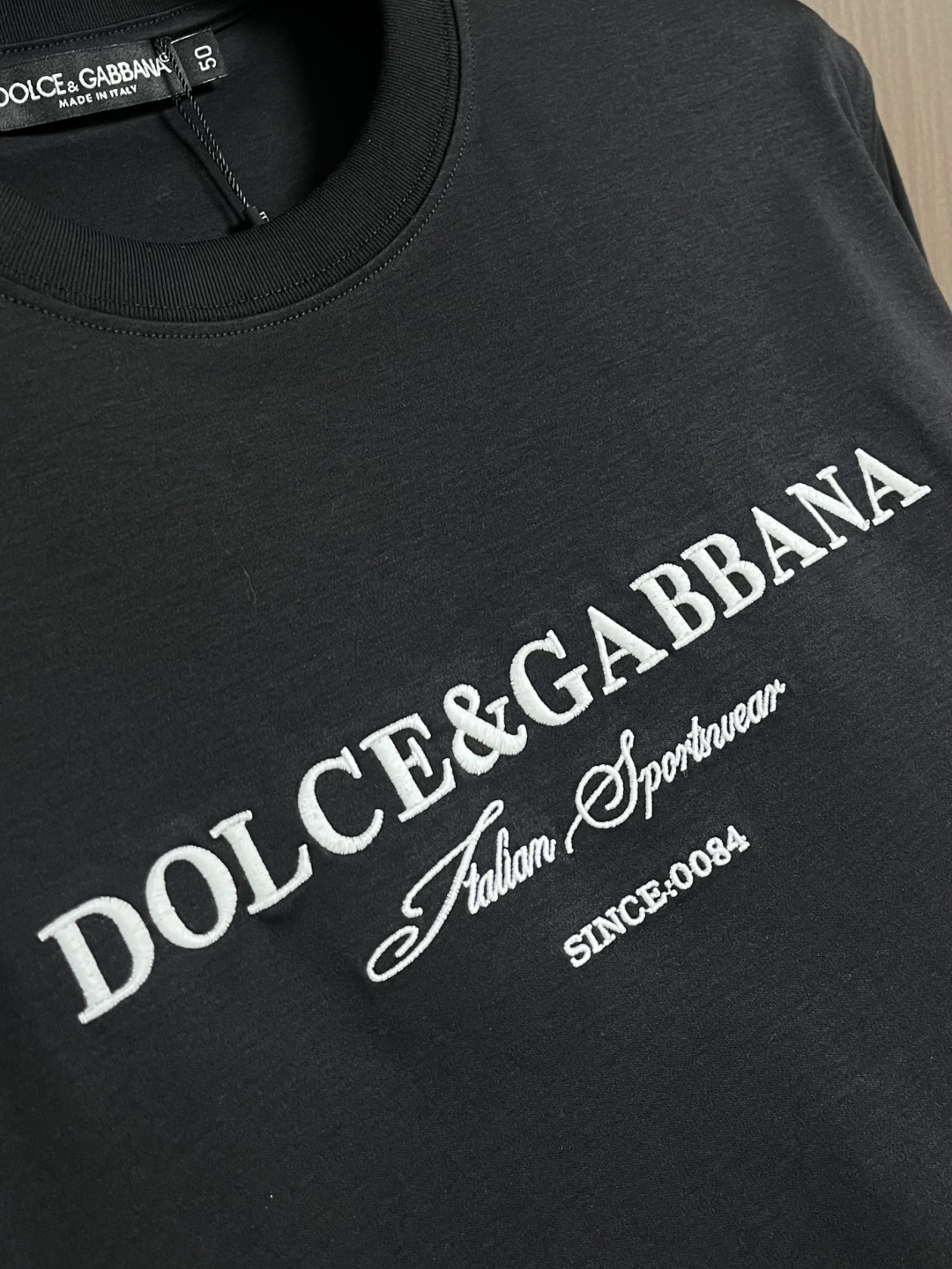 Dolce Gabbana DG 2026ss夏季新款基础丝光棉圆领短袖T恤，字母仔章休闲圆领短袖t恤衫