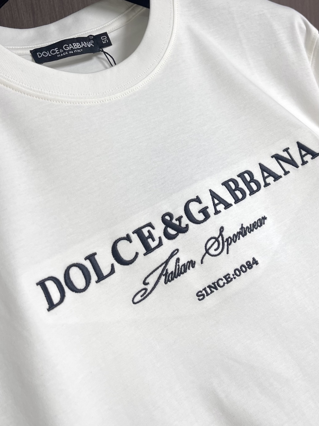 Dolce Gabbana DG 2026ss夏季新款基础丝光棉圆领短袖T恤，字母仔章休闲圆领短袖t恤衫