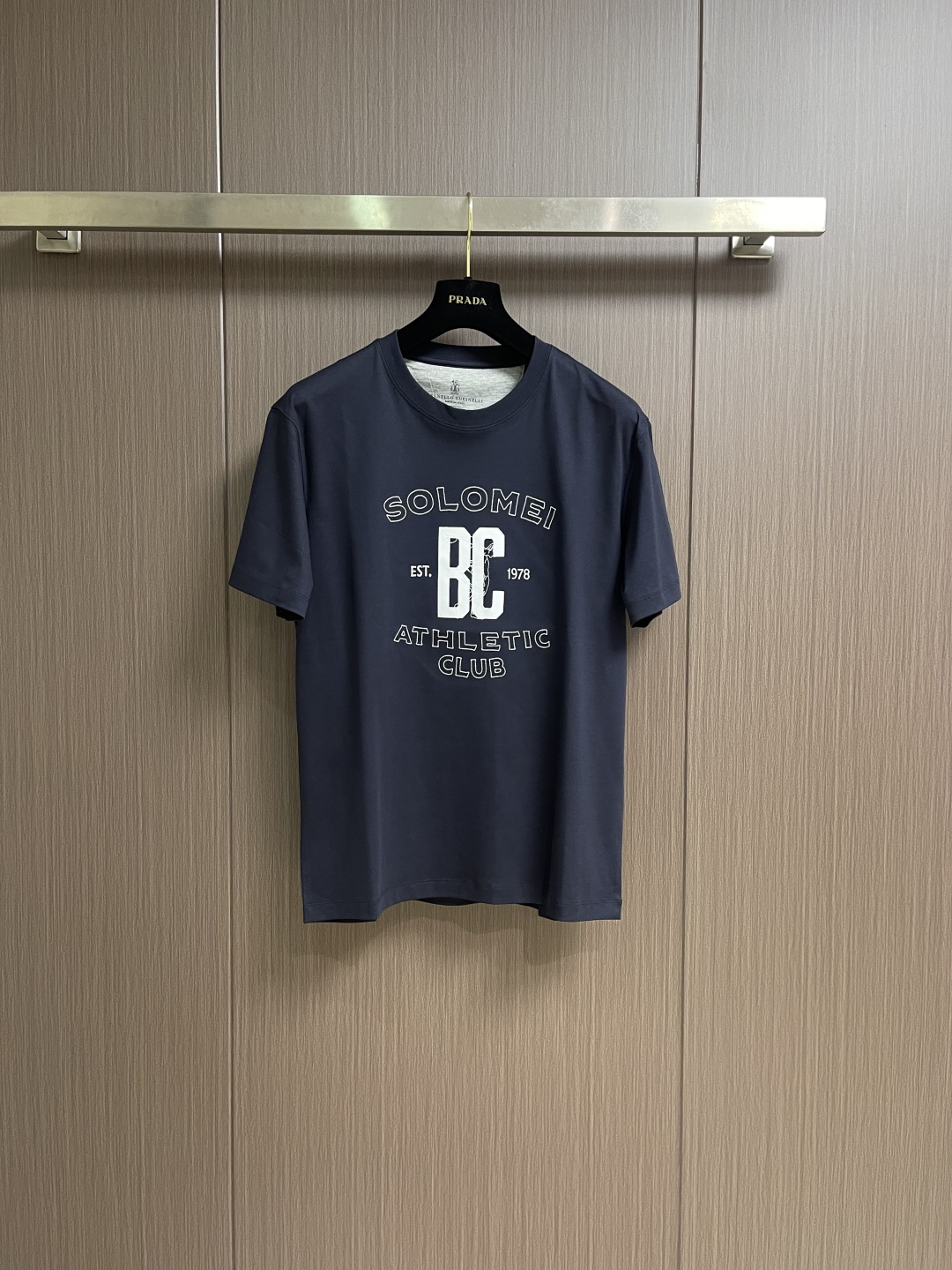 Brunello Cucinelli BC 标识印花短袖T恤，定制云柔精梳棉 轻盈柔软 舒适贴肤 以温润