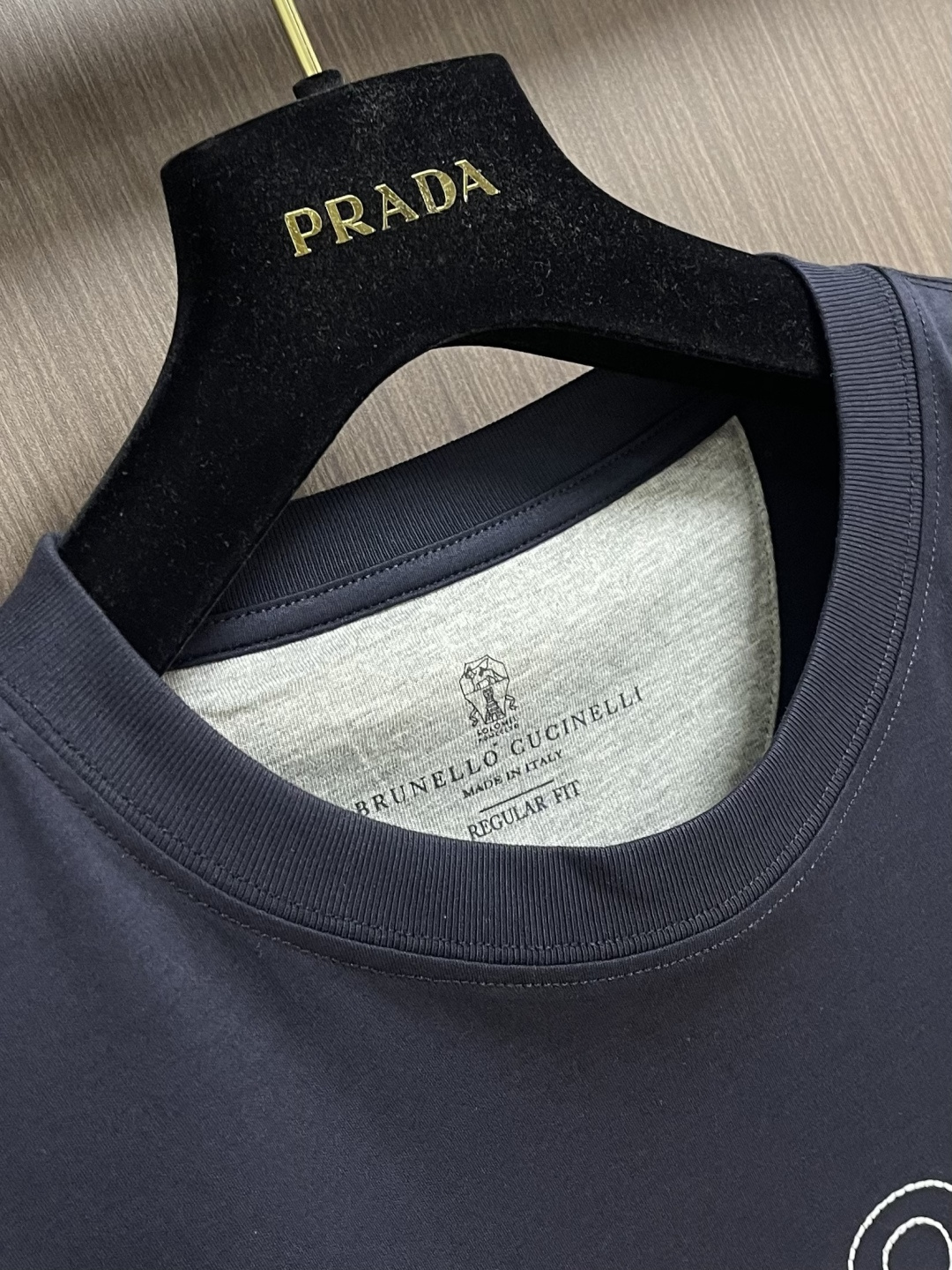 Brunello Cucinelli BC 标识印花短袖T恤，定制云柔精梳棉 轻盈柔软 舒适贴肤 以温润