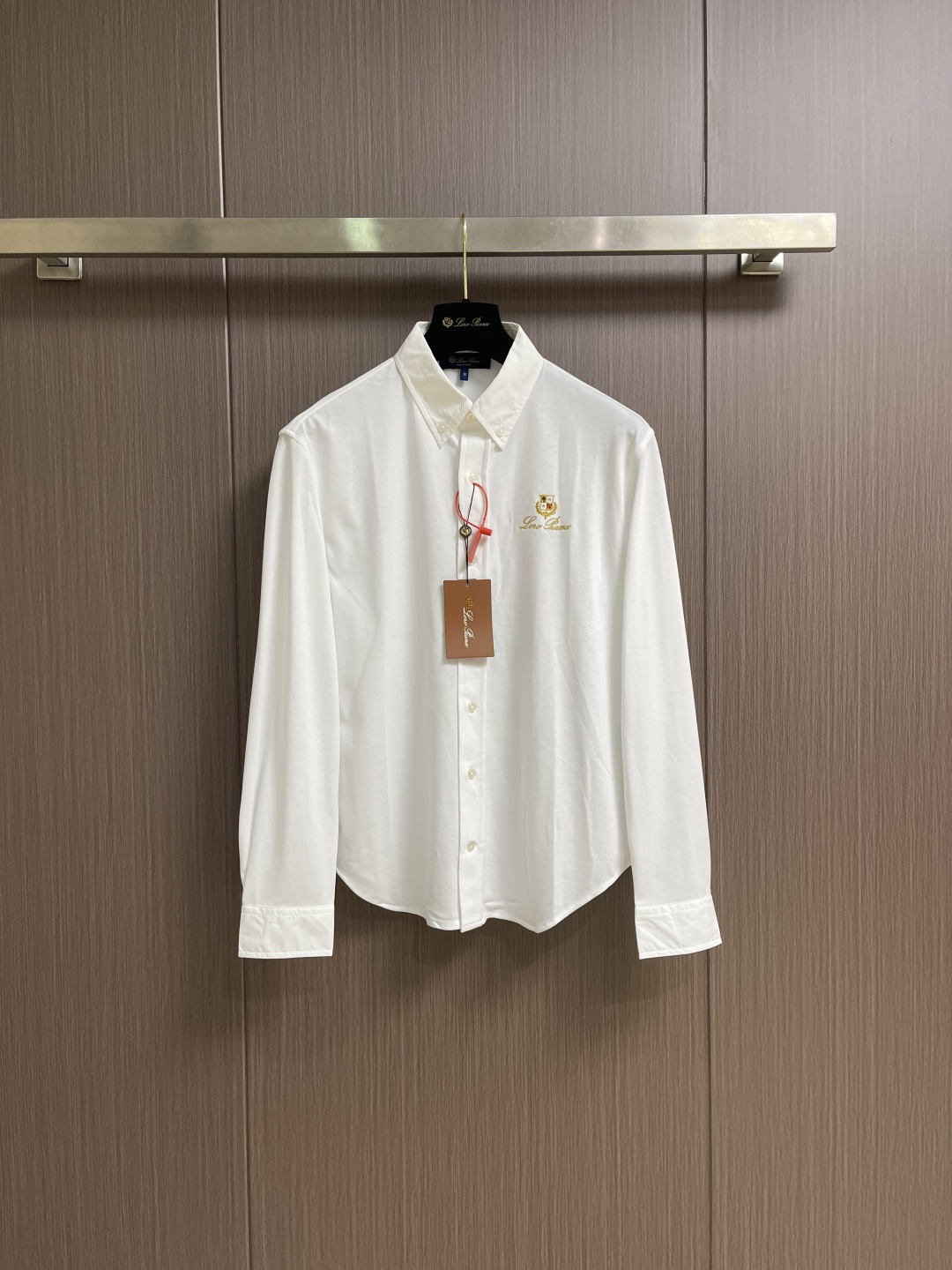 Loro piana Loro Piana 标识刺绣长袖衬衫 定制铂金纱府绸 质感卓越 舒适贴肤 一抹简