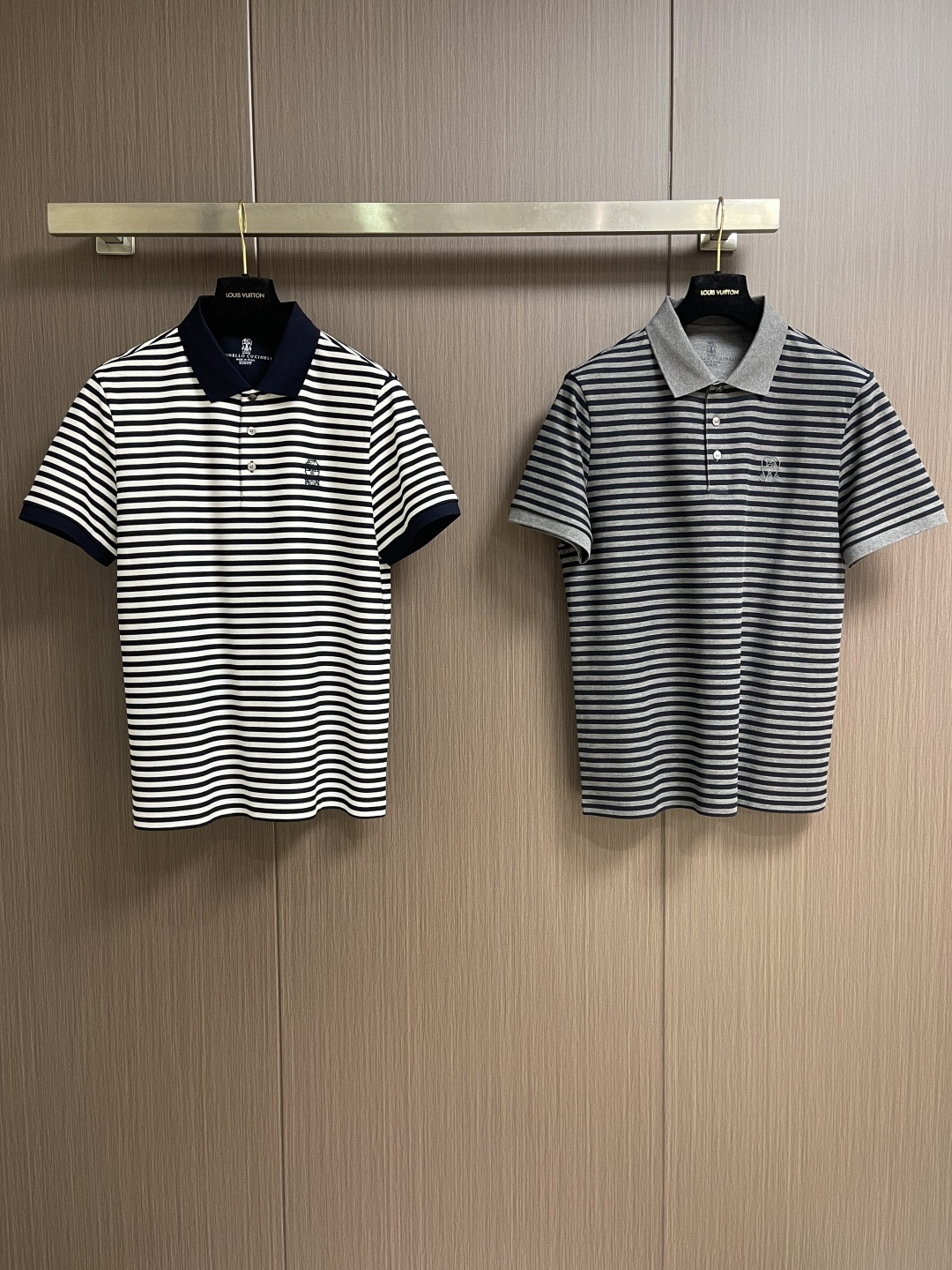 bc brunelloCucinelli布鲁内洛．库奇内利 男人衣柜的必备之品珠地条纹 Polo 衫。非