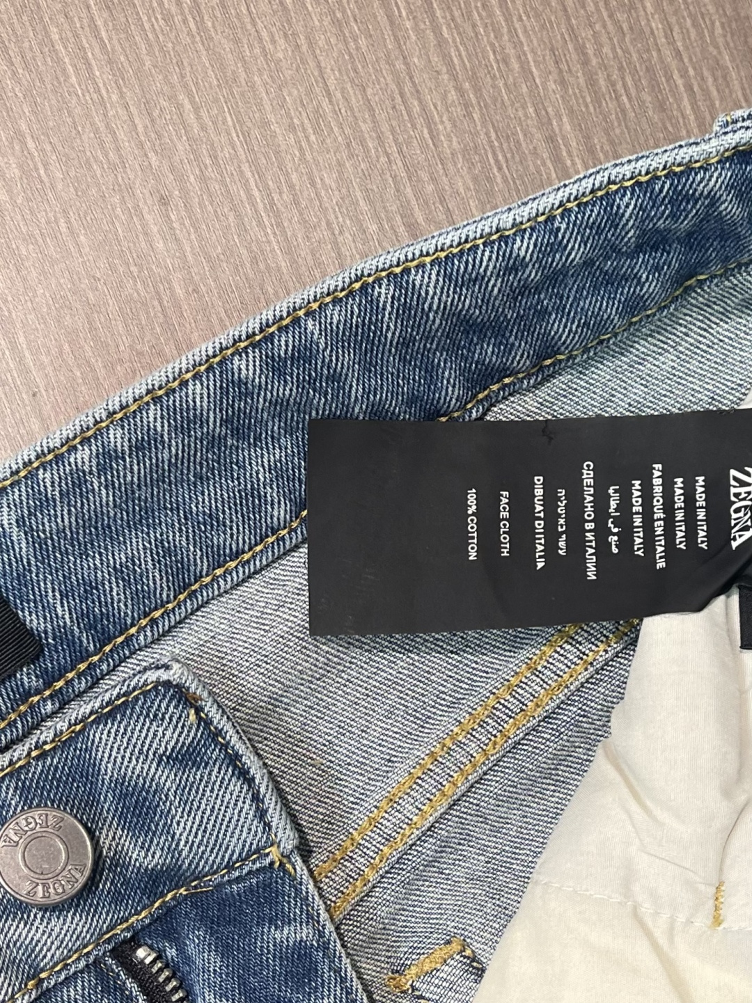 Ermenegildo zegna 2026SS早春新品，直筒牛仔裤，进口原版水洗弹力面料，上身舒适透气