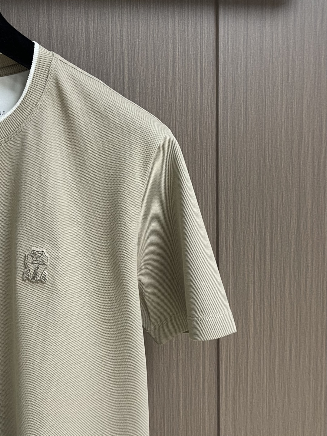 Brunello Cucinelli BC 刺绣短袖T恤 定制密织平纹有机棉 紧密细腻 舒适贴肤 标志性