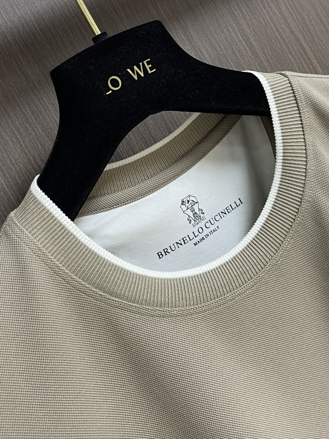 Brunello Cucinelli BC 刺绣短袖T恤 定制密织平纹有机棉 紧密细腻 舒适贴肤 标志性