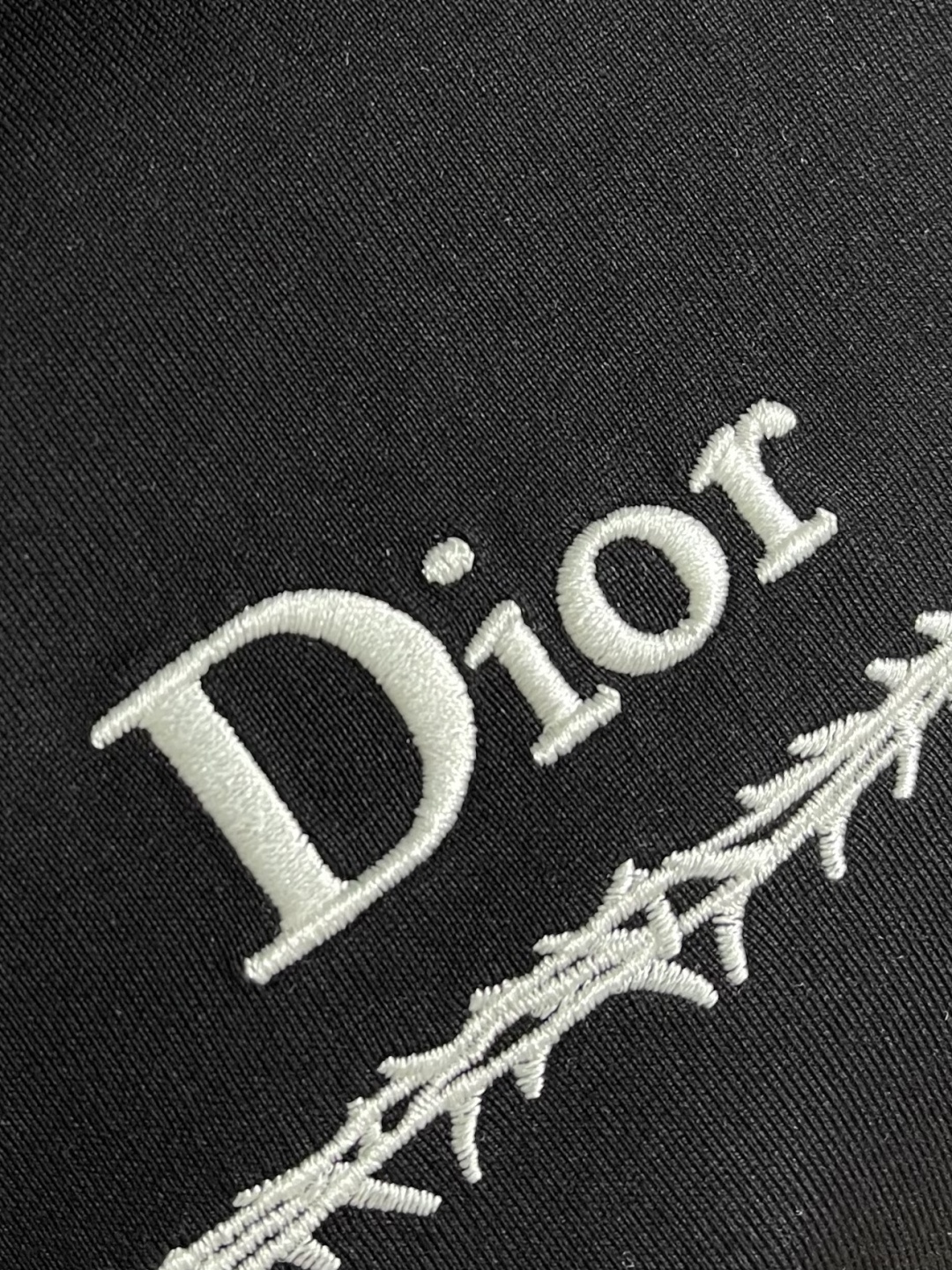 Dior 荆棘诗集刺绣短袖T恤，把高级感焊在身上，260g紧密双纱平纹棉，双纱织造的紧密平纹结构，软而不