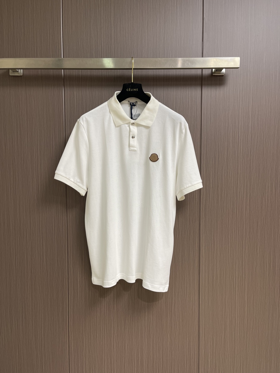 Moncler 2026SS早春新款立体仔章POLO衫 短袖马球衫，定制字母标识纽扣，细节到位，采用10