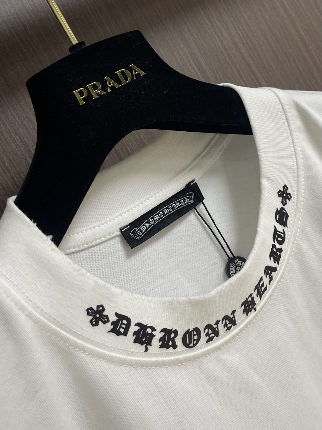 CH 克罗心新款印花标识短袖T恤，重磅420克双纱面料 整衣洗水两遍 重磅面料 宽松版型 偏深挺阔有型 