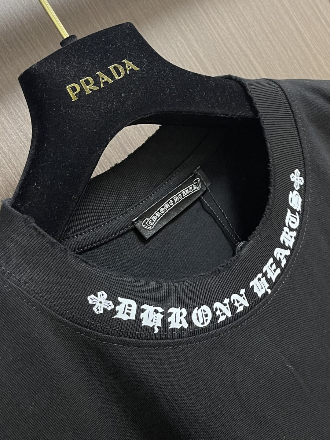 CH 克罗心新款印花标识短袖T恤，重磅420克双纱面料 整衣洗水两遍 重磅面料 宽松版型 偏深挺阔有型 