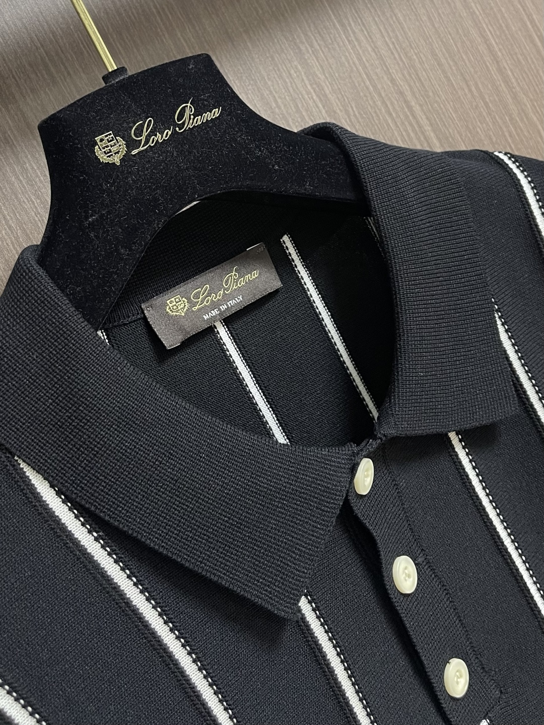 Loro Piana LoroPiana 2026ss春夏老钱新贵推荐！商务通勤翻领短袖POLO 衫 意