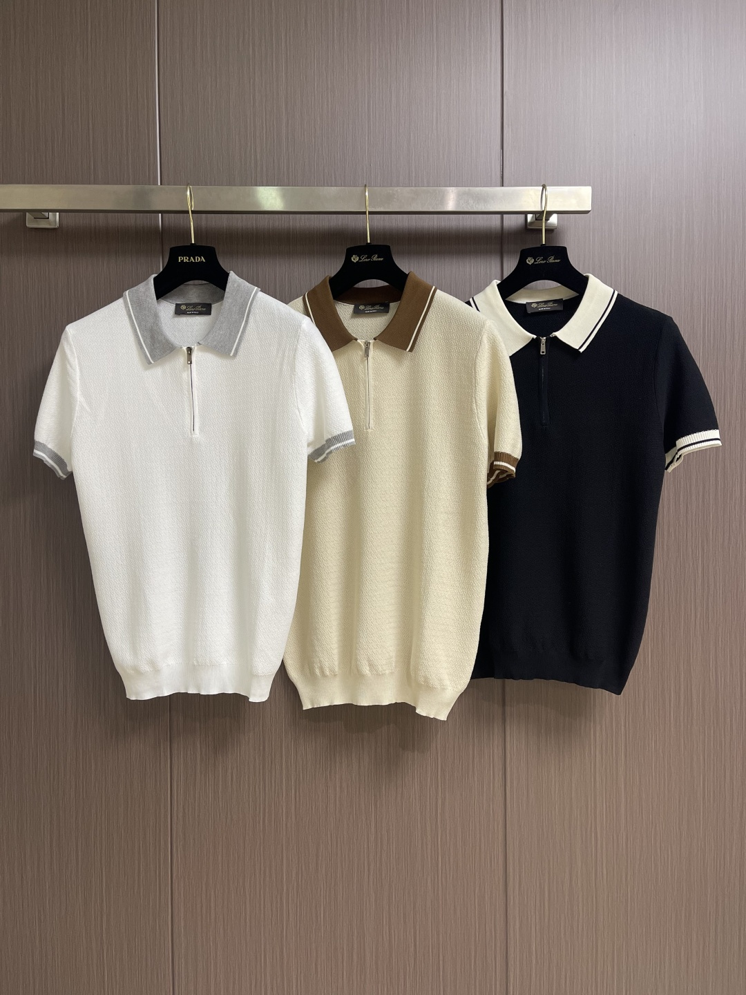 Loro Piana Loro Piana 2026SS夏季新款拉链针织POLO马球衫，时尚休闲翻领针织