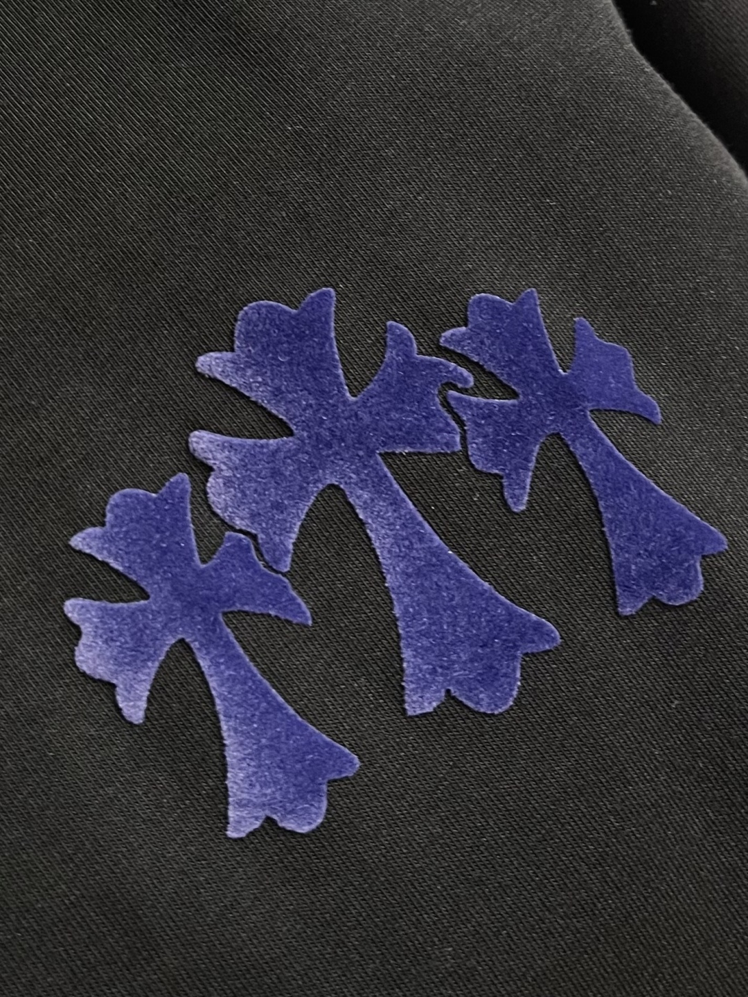 Chome Hearts CH 克罗心2026ss夏季新品植绒印花圆领短袖T恤，采用进口原版面料，顶级植