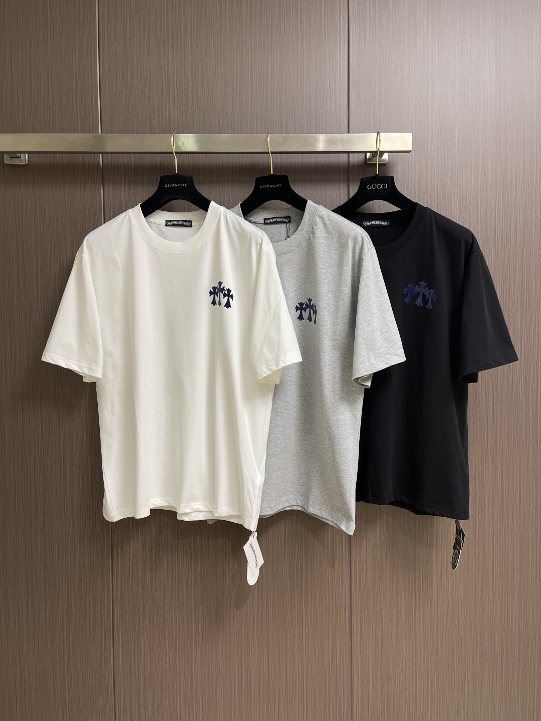 Chome Hearts CH 克罗心2026ss夏季新品植绒印花圆领短袖T恤，采用进口原版面料，顶级植