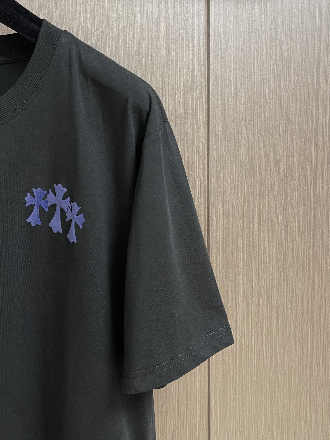 Chome Hearts CH 克罗心2026ss夏季新品植绒印花圆领短袖T恤，采用进口原版面料，顶级植