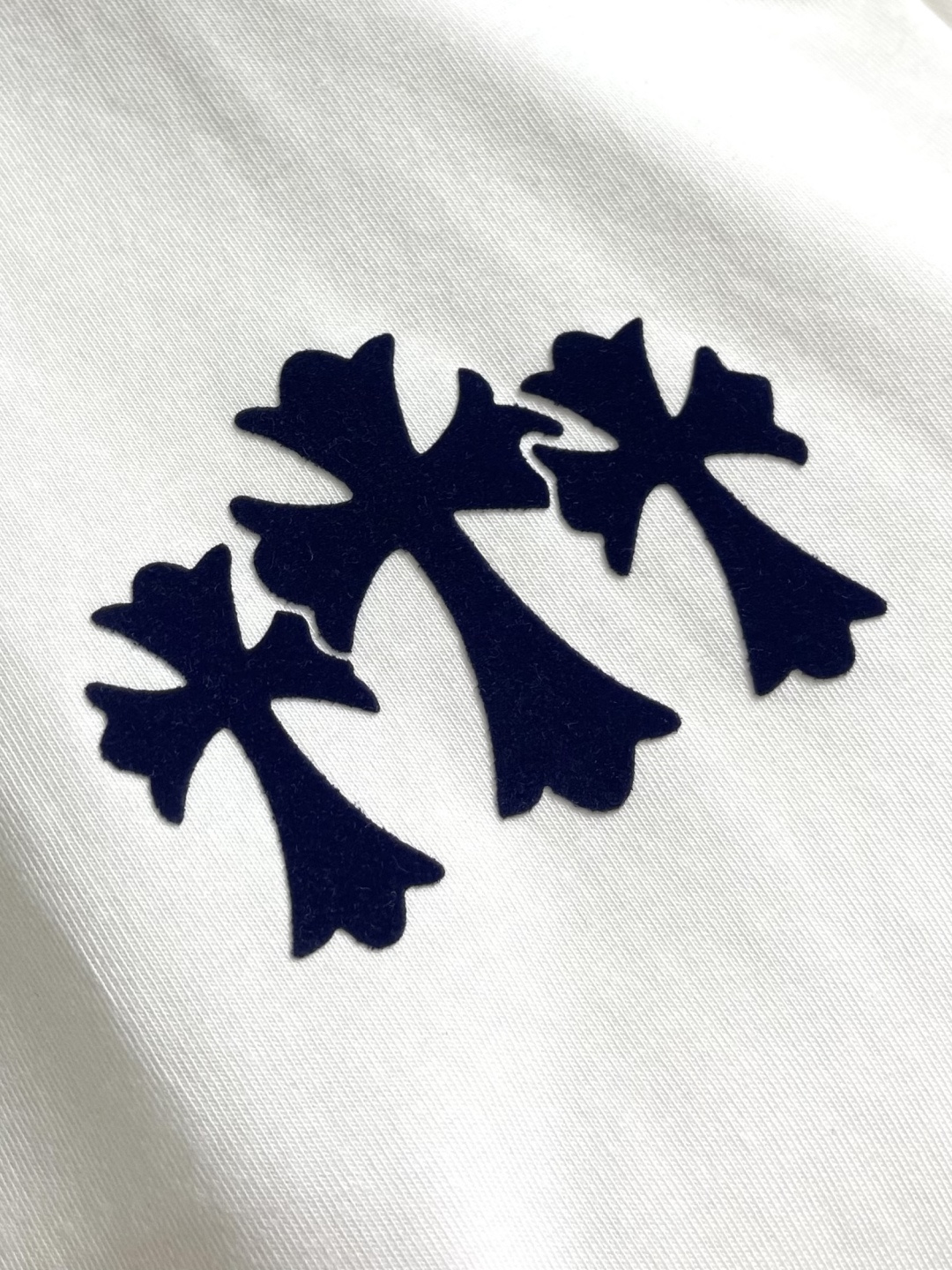 Chome Hearts CH 克罗心2026ss夏季新品植绒印花圆领短袖T恤，采用进口原版面料，顶级植