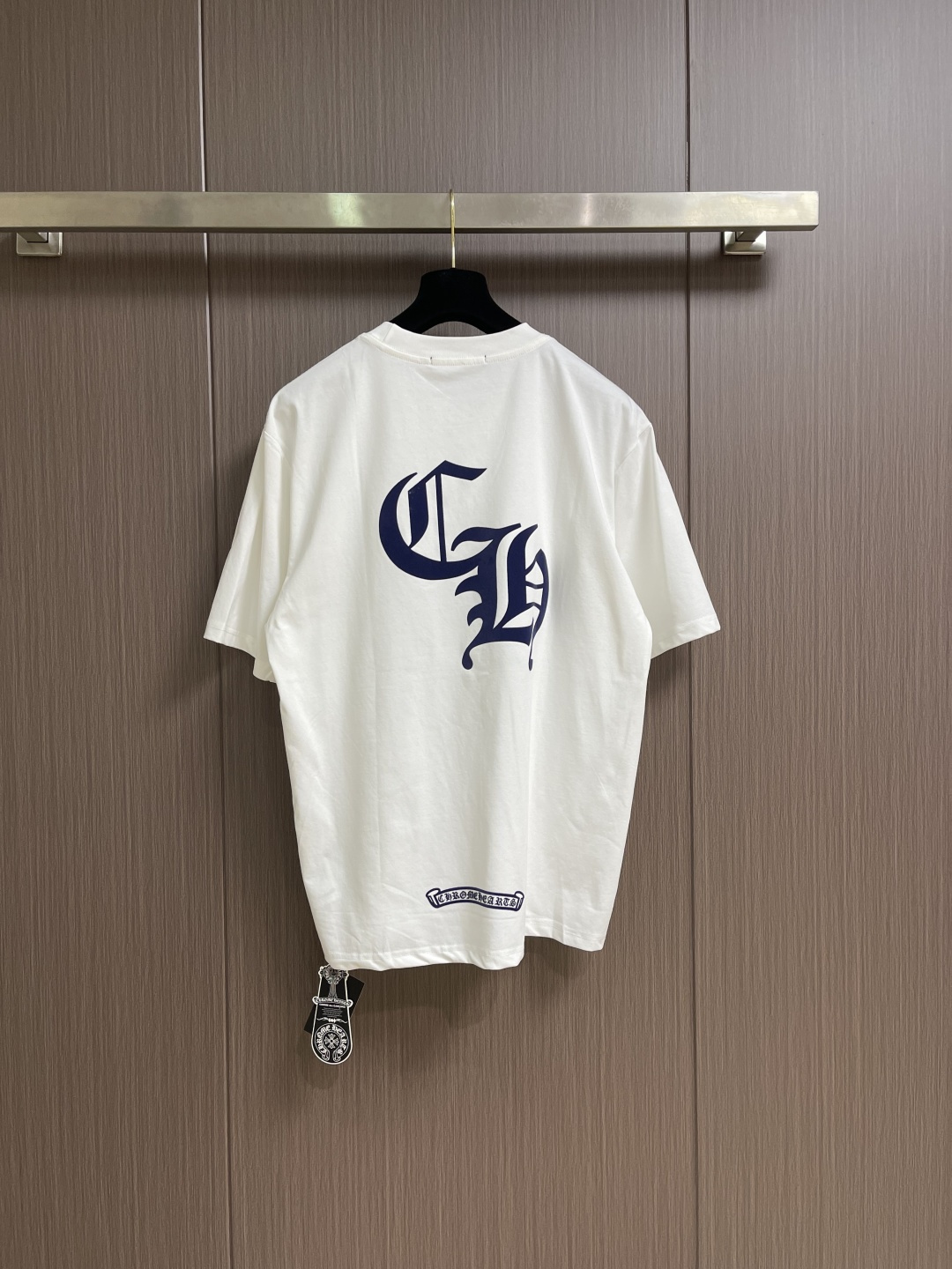 Chome Hearts CH 克罗心2026ss夏季新品植绒印花圆领短袖T恤，采用进口原版面料，顶级植