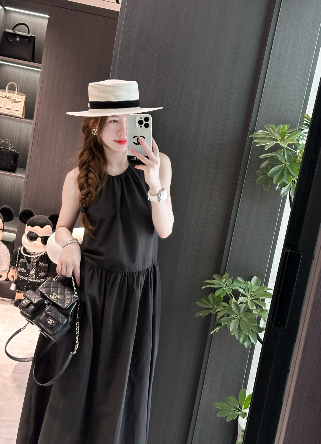 High-End Female Clothes: New Fashion Colored Dresses in Brandy, Yellow, Black - 图片 1