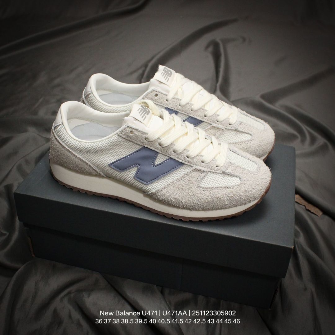 🈴💰90
New Balance/新百伦 男女鞋真标半码制,原楦原纸版开发,采用长绒翻毛皮组合组合网织布鞋面材质,中底EVA发泡缓震组合防滑耐磨橡胶外底❗️复古潮流的代表作,NB新百伦New Balance U471系列低帮经典复古休闲运动慢跑鞋“翻毛米白紫蓝 U471AA
类型:男女鞋
码数:36 37 38 38.5 39.5 40 40.5 41.5 42 42.5 43 44 45 46
编码:251123305.902