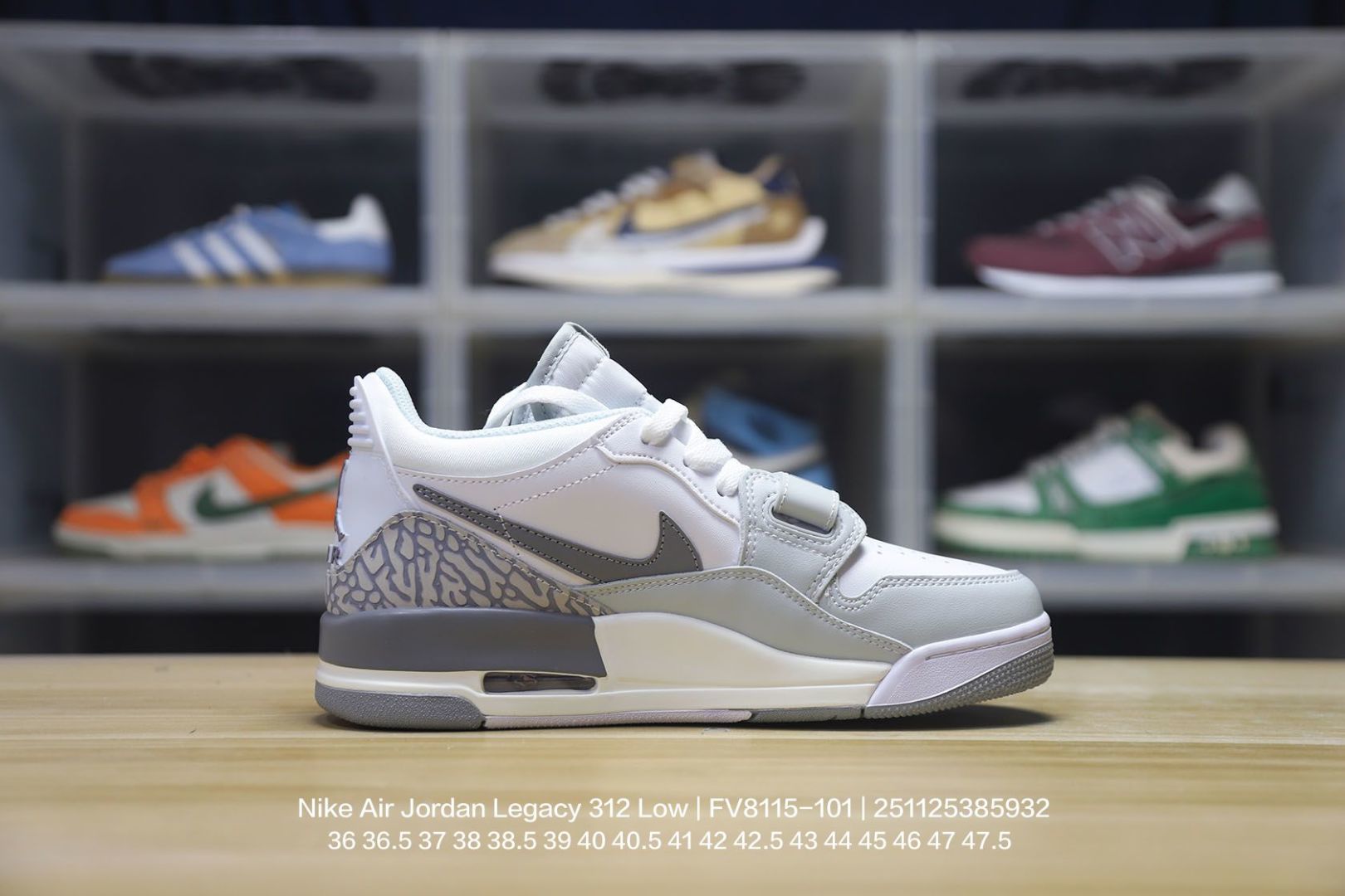 💰170Jordan/乔丹 男女鞋真标半码制,升级原楦原纸版数据开发版型,采用皮组合牛剖革鞋面材质,中底PU内嵌开窗式Air缓震气垫,外置防滑耐磨橡胶大底❗️三合一最强合体,多种新配色回归!耐克Nike Air Jordan Legacy 312 Low"Sea Glass"乔丹最强三合一混合版本低帮文化休闲运动篮球鞋“白灰绿 FV8115-101
类型:男女鞋
码数:36 36.5 37 38 38.5 39 40 40.5 41 42 42.5 43 44 45 46 47 47.5
编码:251125385.932