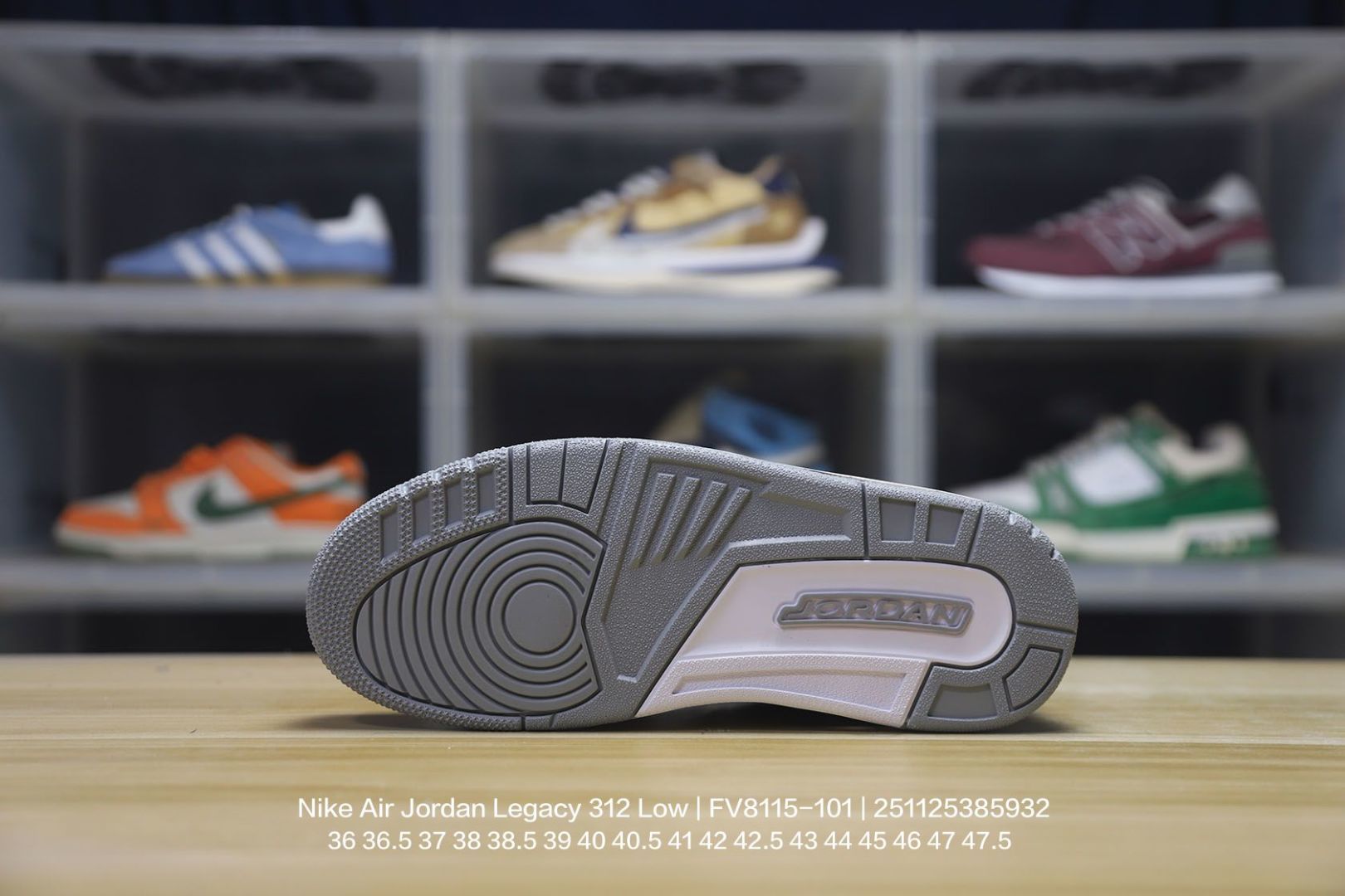 💰170Jordan/乔丹 男女鞋真标半码制,升级原楦原纸版数据开发版型,采用皮组合牛剖革鞋面材质,中底PU内嵌开窗式Air缓震气垫,外置防滑耐磨橡胶大底❗️三合一最强合体,多种新配色回归!耐克Nike Air Jordan Legacy 312 Low"Sea Glass"乔丹最强三合一混合版本低帮文化休闲运动篮球鞋“白灰绿 FV8115-101
类型:男女鞋
码数:36 36.5 37 38 38.5 39 40 40.5 41 42 42.5 43 44 45 46 47 47.5
编码:251125385.932