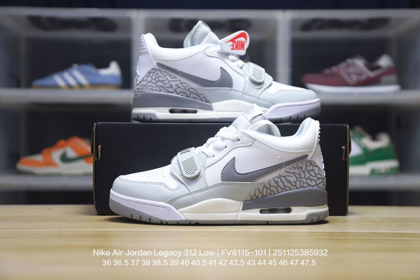 💰170Jordan/乔丹 男女鞋真标半码制,升级原楦原纸版数据开发版型,采用皮组合牛剖革鞋面材质,中底PU内嵌开窗式Air缓震气垫,外置防滑耐磨橡胶大底❗️三合一最强合体,多种新配色回归!耐克Nike Air Jordan Legacy 312 Low"Sea Glass"乔丹最强三合一混合版本低帮文化休闲运动篮球鞋“白灰绿 FV8115-101
类型:男女鞋
码数:36 36.5 37 38 38.5 39 40 40.5 41 42 42.5 43 44 45 46 47 47.5
编码:251125385.932