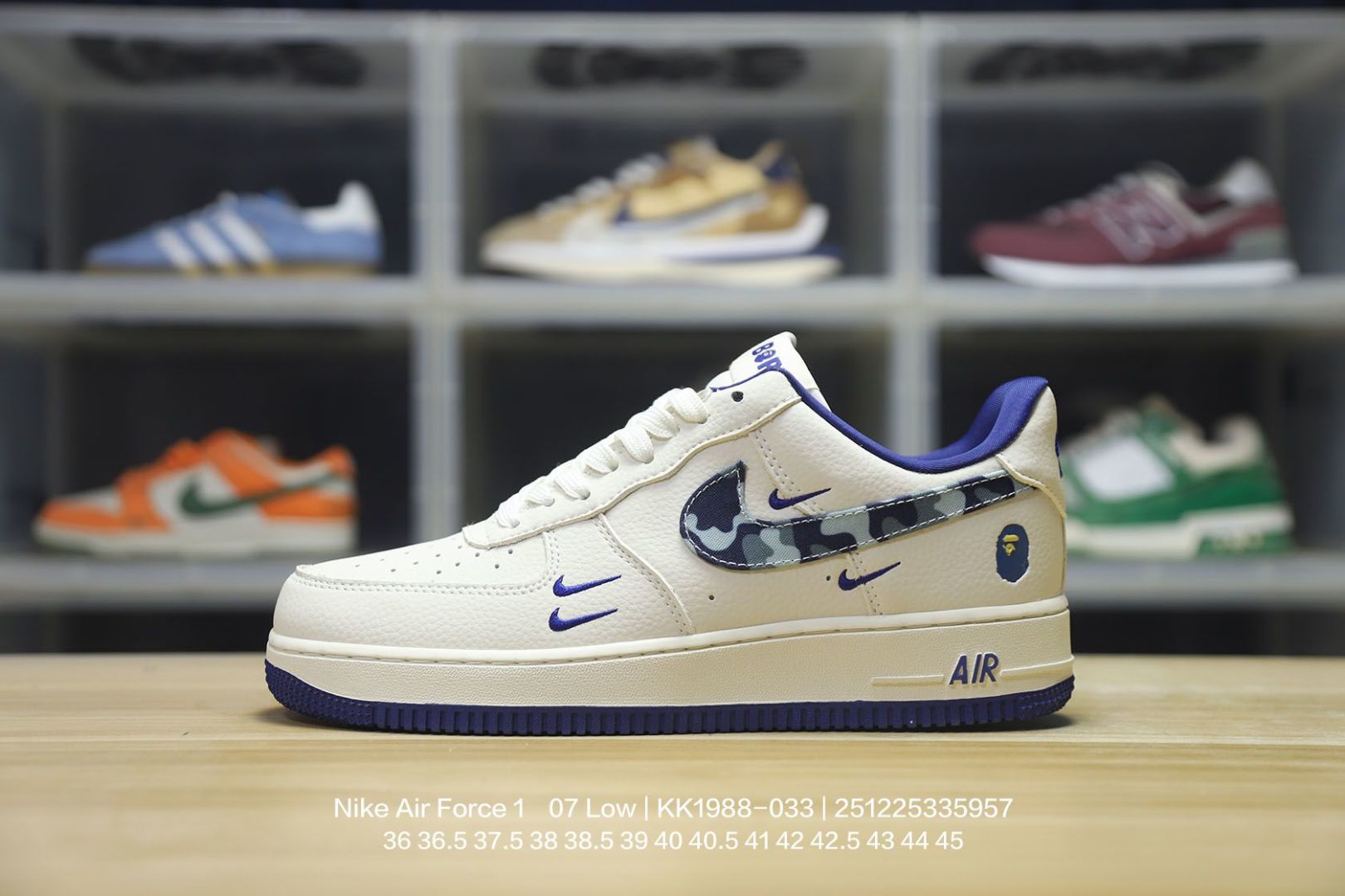 💰120
Nike/耐克 原楦原纸版开发版型,采用硬质荔枝纹牛剖革鞋面材质鞋面,内置全掌Air Sole气垫❗美国元祖街头潮牌-斯图西Stussy x Nike Air Force 1´07 Low"Stussy"空军一号经典低帮百搭休闲运动板鞋“联名土黄黑扎染斯图西刺绣 KK1988-033
395
类型:男女鞋
码数:36 36.5 37.5 38 38.5 39 40 40.5 41 42 42.5 43 44 45
编码:251225335.957