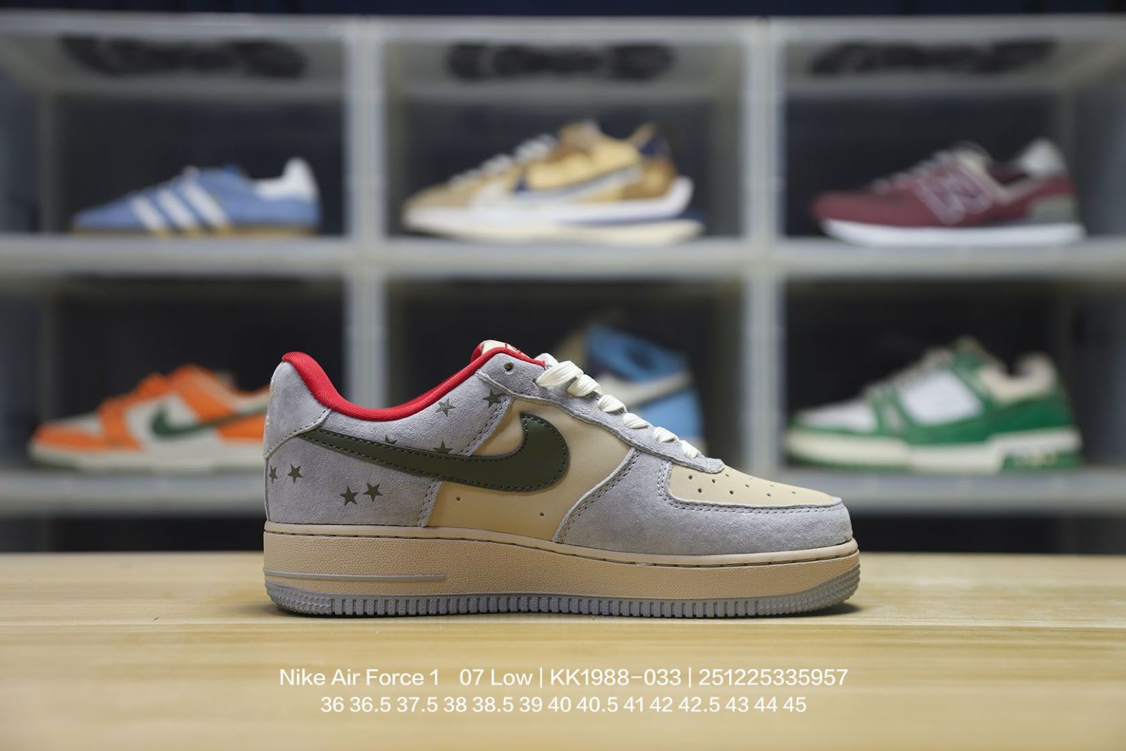 💰120
Nike/耐克 原楦原纸版开发版型,采用硬质荔枝纹牛剖革鞋面材质鞋面,内置全掌Air Sole气垫❗美国元祖街头潮牌-斯图西Stussy x Nike Air Force 1´07 Low"Stussy"空军一号经典低帮百搭休闲运动板鞋“联名土黄黑扎染斯图西刺绣 KK1988-033
395
类型:男女鞋
码数:36 36.5 37.5 38 38.5 39 40 40.5 41 42 42.5 43 44 45
编码:251225335.957