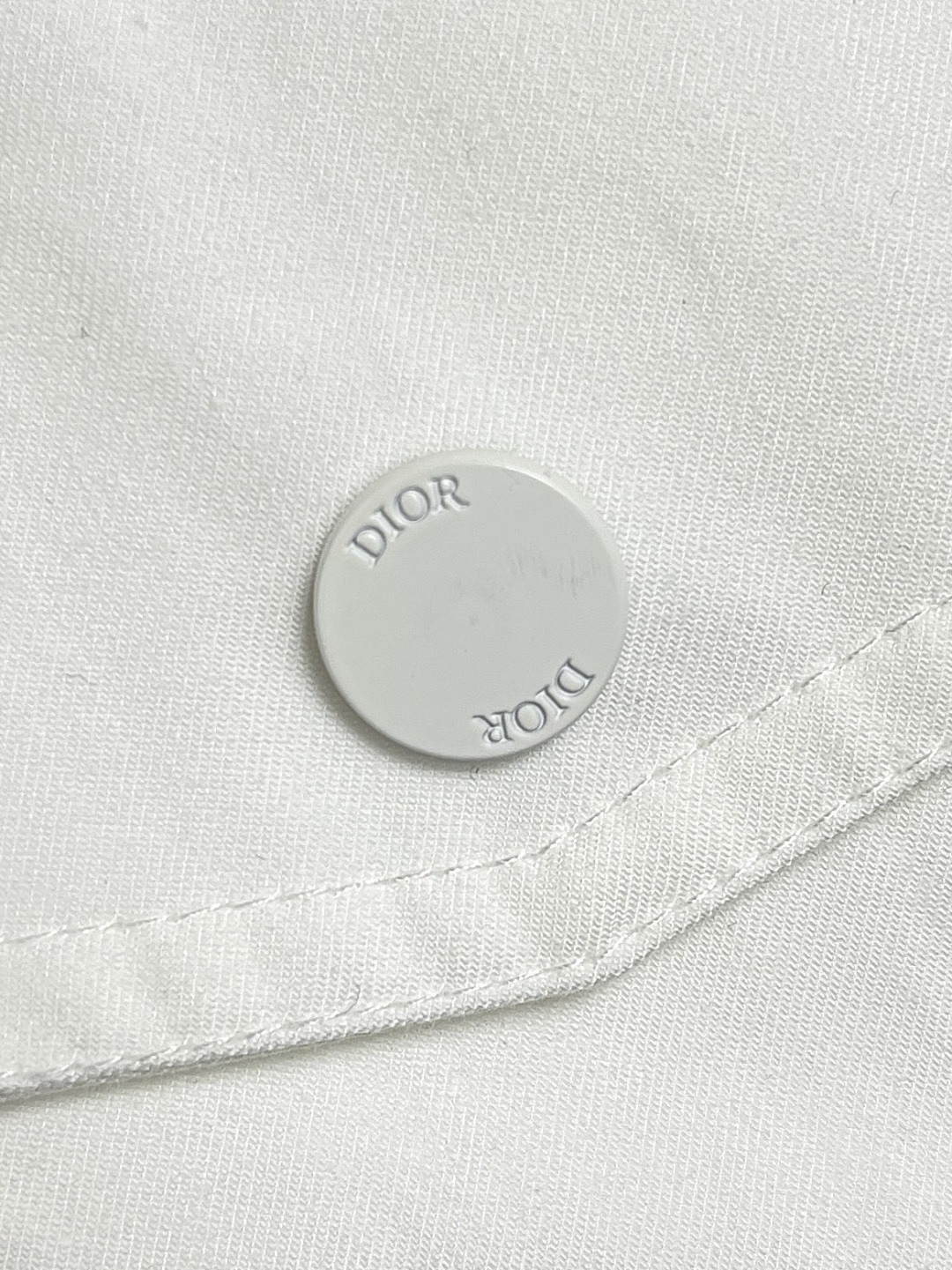 Dior and Hylton Nel White Cotton Twill Zip Shirt - Modern Casual Style 9 cmp i1741106208760 4472 0 7