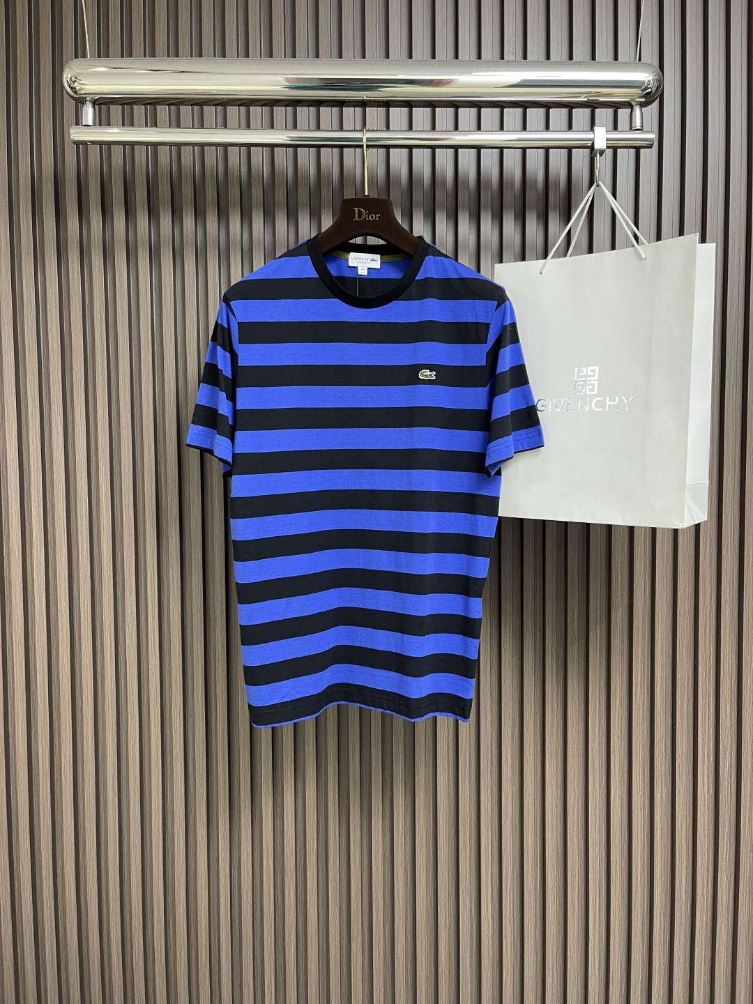 🛒🛒Lacoste拉科斯特 鳄鱼  2025SS新款男士撞色条纹圆领短袖T恤 时尚百搭爆款 夏天必备单品