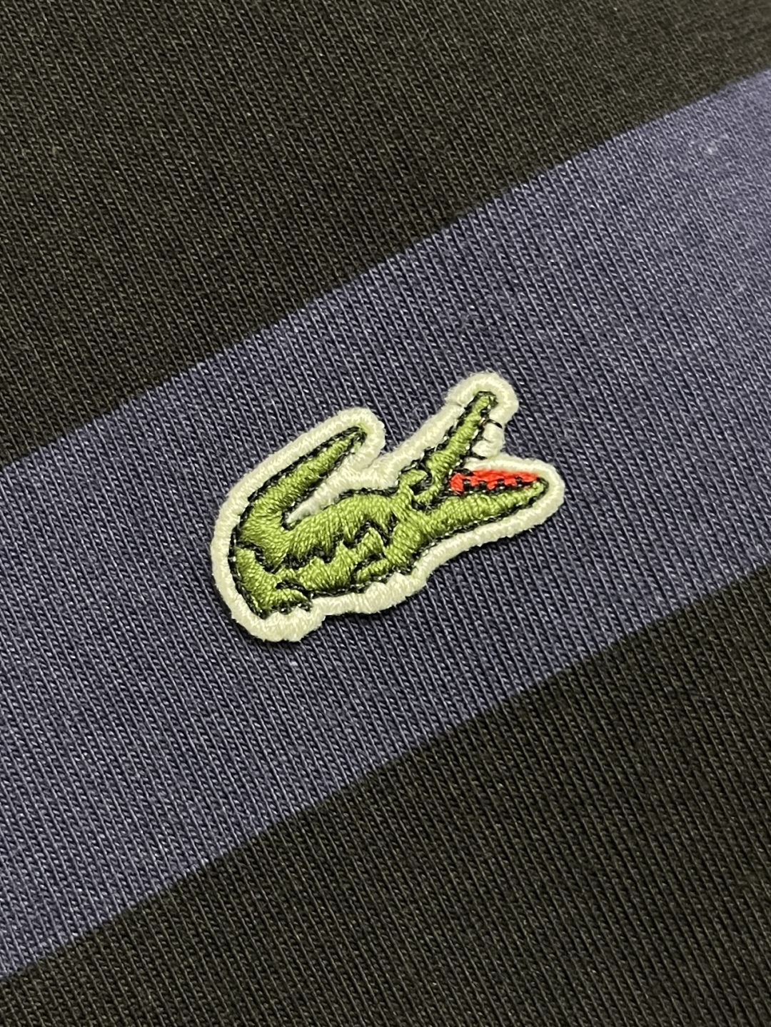 🛒🛒Lacoste拉科斯特 鳄鱼  2025SS新款男士撞色条纹圆领短袖T恤 时尚百搭爆款 夏天必备单品