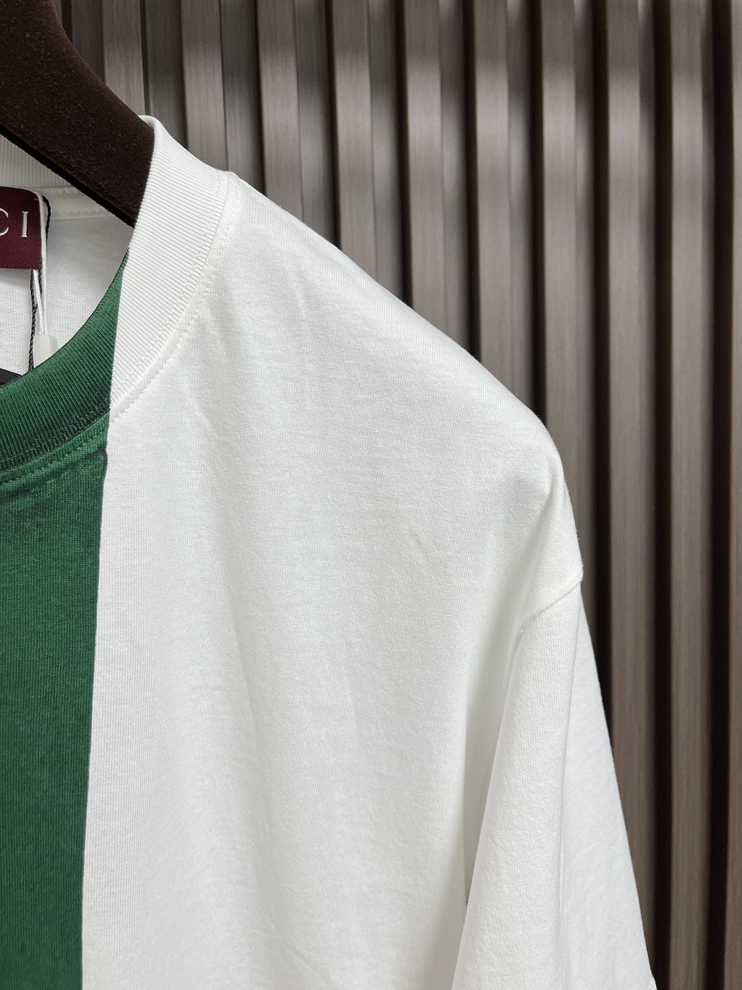 🛒🛒GUCCI 2025ss经典红绿条纹logo短袖T恤，采用15s精棉平纹面料 230g，罗纹：32s