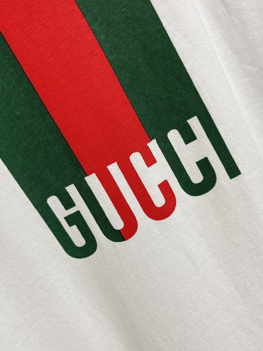 🛒🛒GUCCI 2025ss经典红绿条纹logo短袖T恤，采用15s精棉平纹面料 230g，罗纹：32s