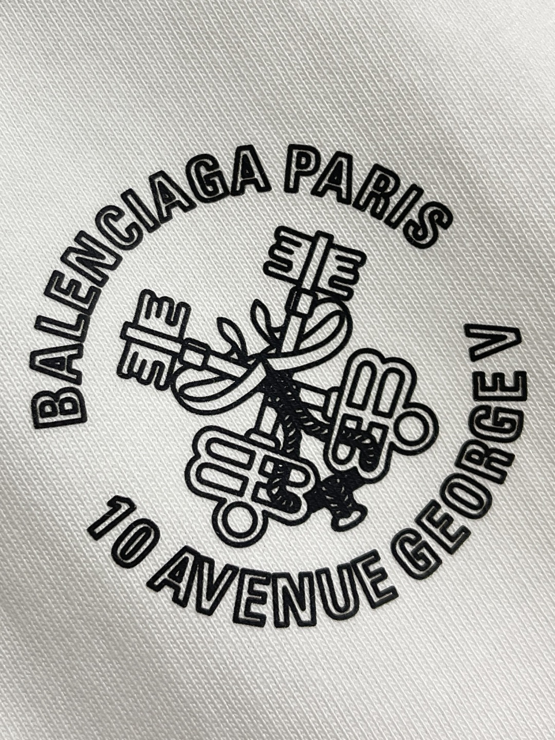 🛒🛒Balenciaga 印花logo圆领短袖T恤，定织定染百分百纯棉双股面料 成衣洗水 前后幅高清扫描