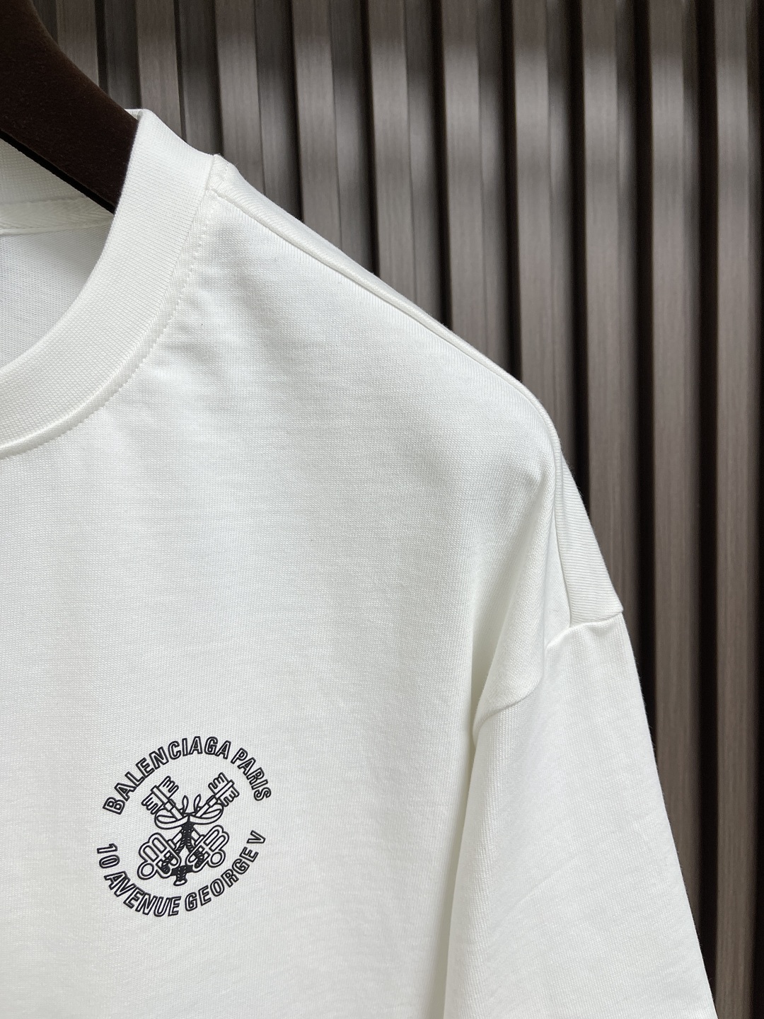 🛒🛒Balenciaga 印花logo圆领短袖T恤，定织定染百分百纯棉双股面料 成衣洗水 前后幅高清扫描