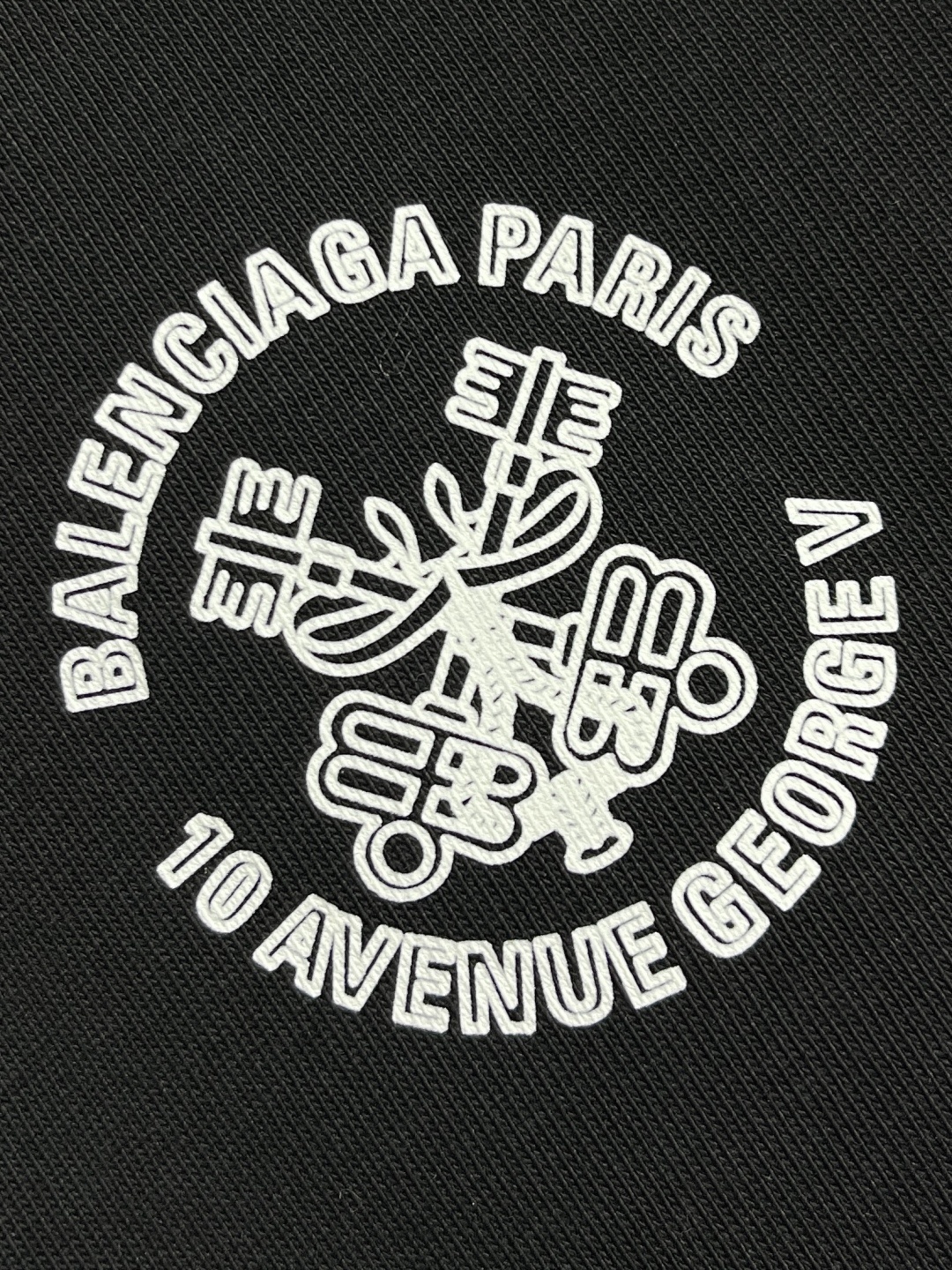 🛒🛒Balenciaga 印花logo圆领短袖T恤,定织定染百分百纯棉双股面料 成衣洗水 前后幅高清扫描