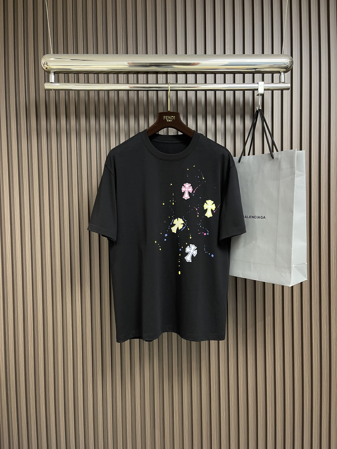 🛒🛒Chrome Hearts CH 克罗心 2025SS早春新款厚板印花短袖T恤，胶印设计，订制高织纯