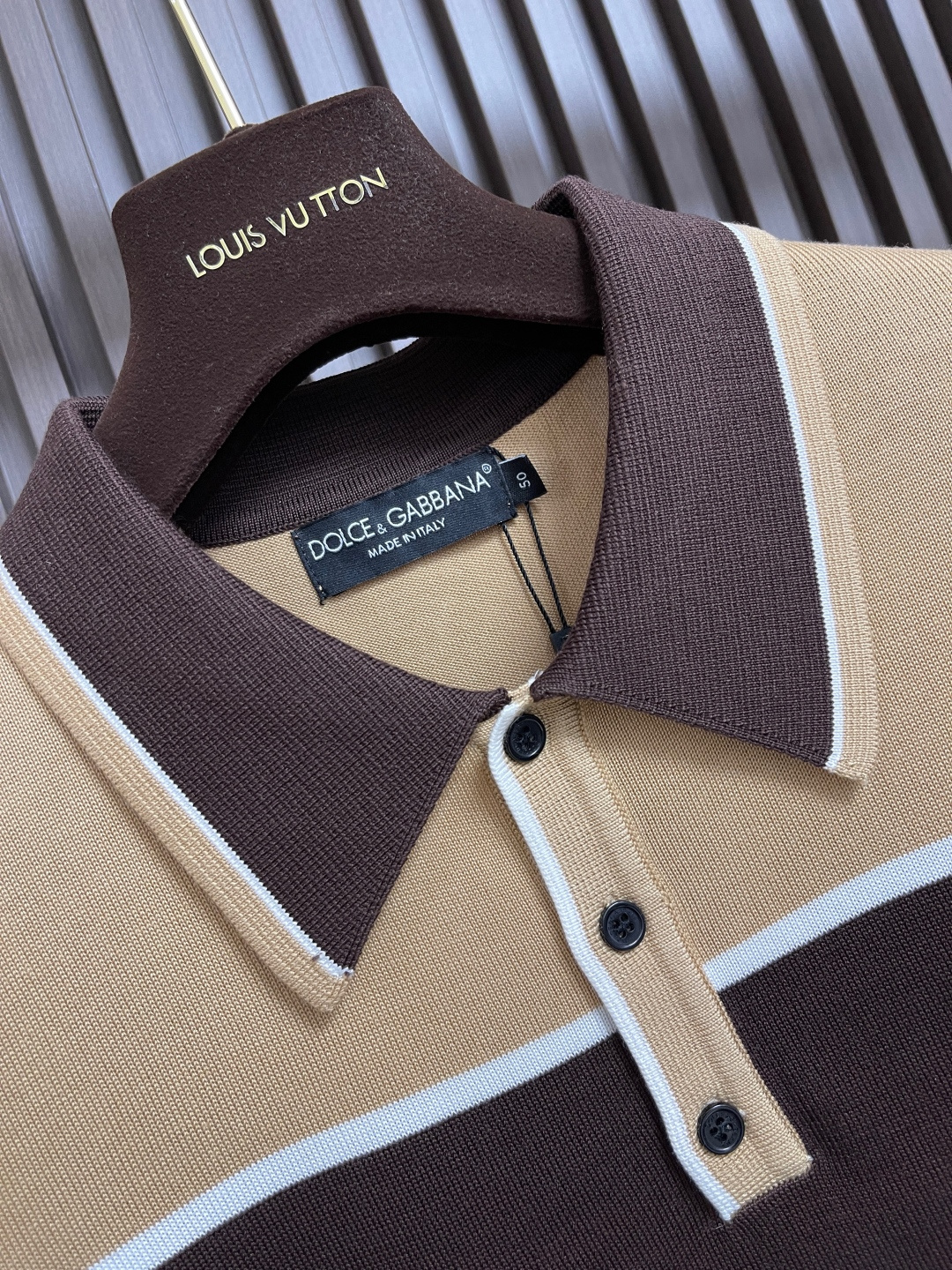 Dolce & Gabbana 2025 Knitty-Shirt Polo: DG Letter Embroidery, 14 Stitches Perfection - 图片 6