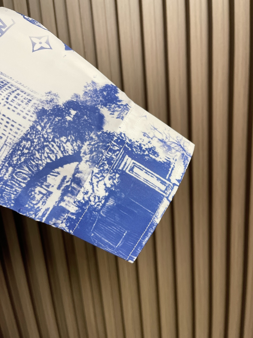 🛒🛒LV 2025ss秋冬新款长袖衬衫，经典领印花图案长袖丝麻衬衫！天然原料对花印染工艺！原版拆装对版印