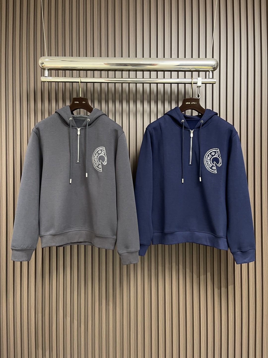 Louis Vuitton Blue Paris Horse Graphic Half-Zip Pullover Hoodie 3 cmp i1755517131187 9825 0 2