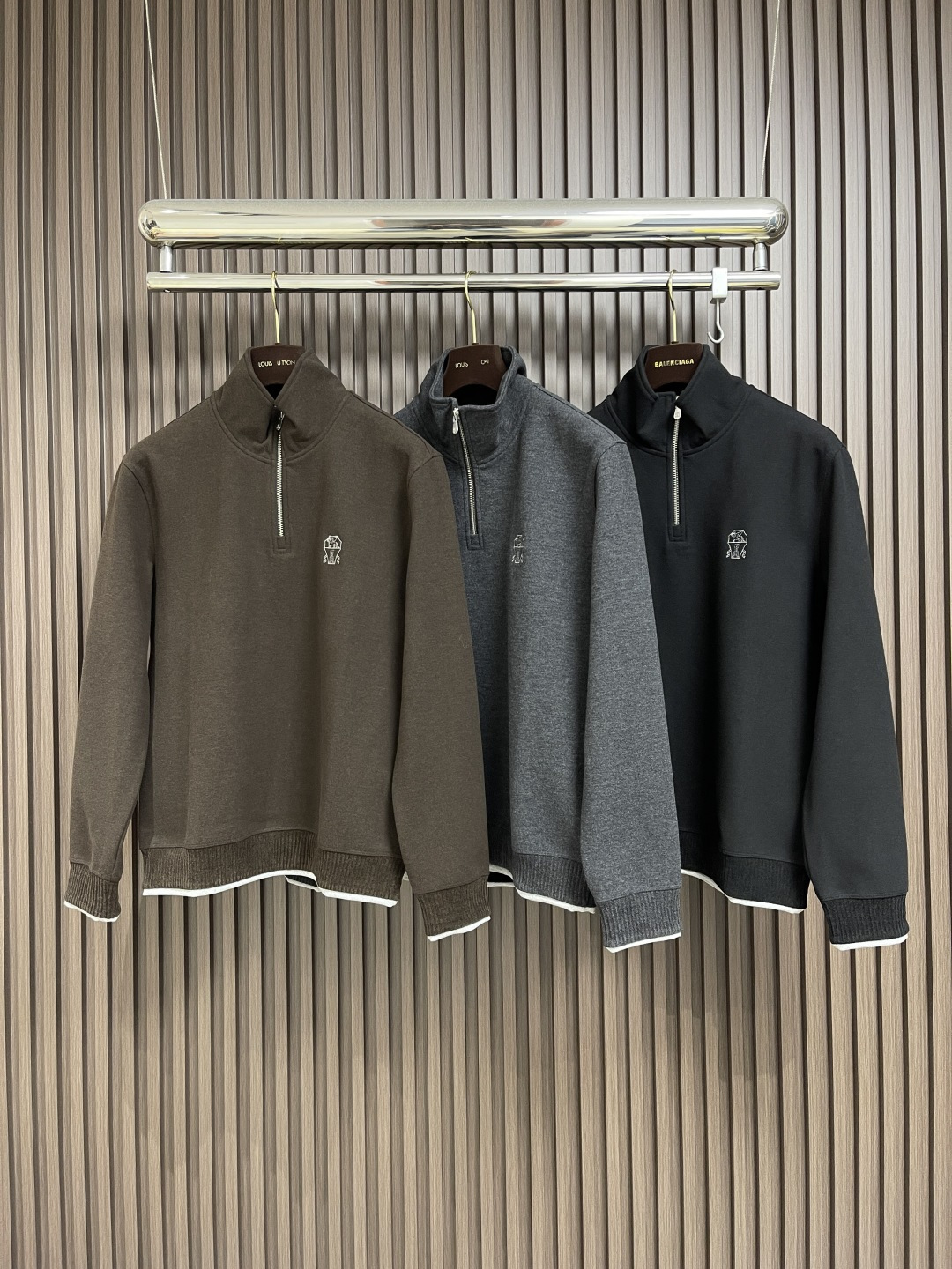 🛒🛒BC 2025SS秋冬商务休闲羊绒混纺立领外套 经典款秋冬季实穿款式之一 小立领 下摆袖口处采用双料