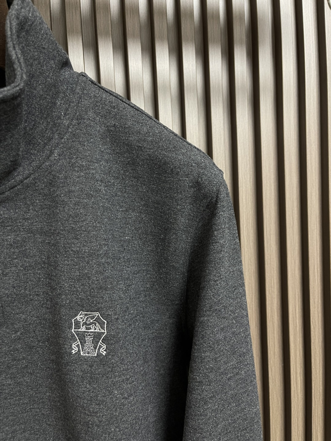 🛒🛒BC 2025SS秋冬商务休闲羊绒混纺立领外套 经典款秋冬季实穿款式之一 小立领 下摆袖口处采用双料