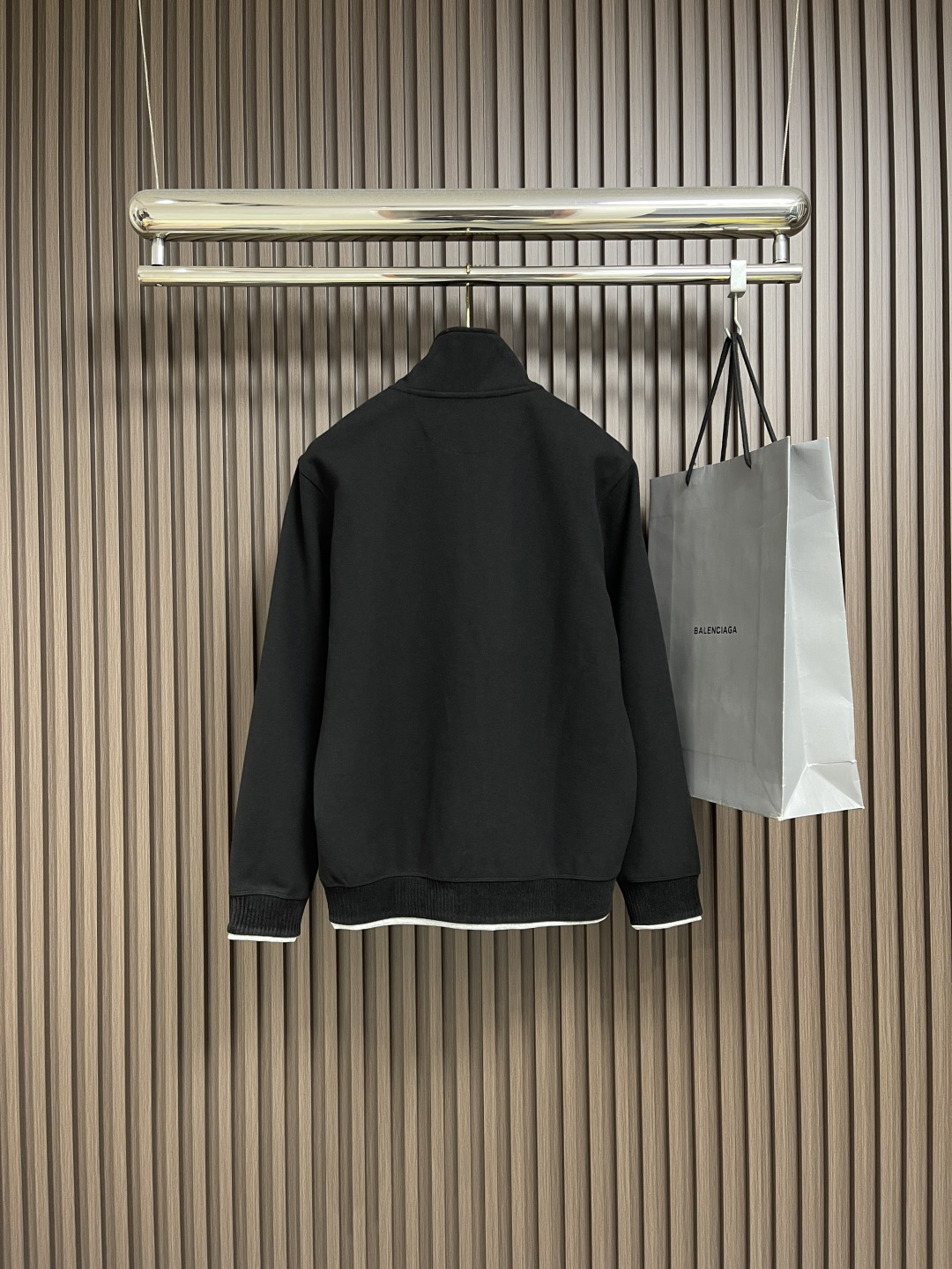 🛒🛒BC 2025SS秋冬商务休闲羊绒混纺立领外套 经典款秋冬季实穿款式之一 小立领 下摆袖口处采用双料