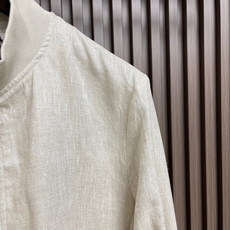 🛒🛒kiton 亚麻面料手感柔软绵密立领设计外套,以其精细特织的100%亚麻面料和独特的设计,确实展现了 🛒🛒kiton 亚麻面料手感柔软绵密立领设计外套,以其精细特织的100%亚麻面料和独特的设计,确实展现了