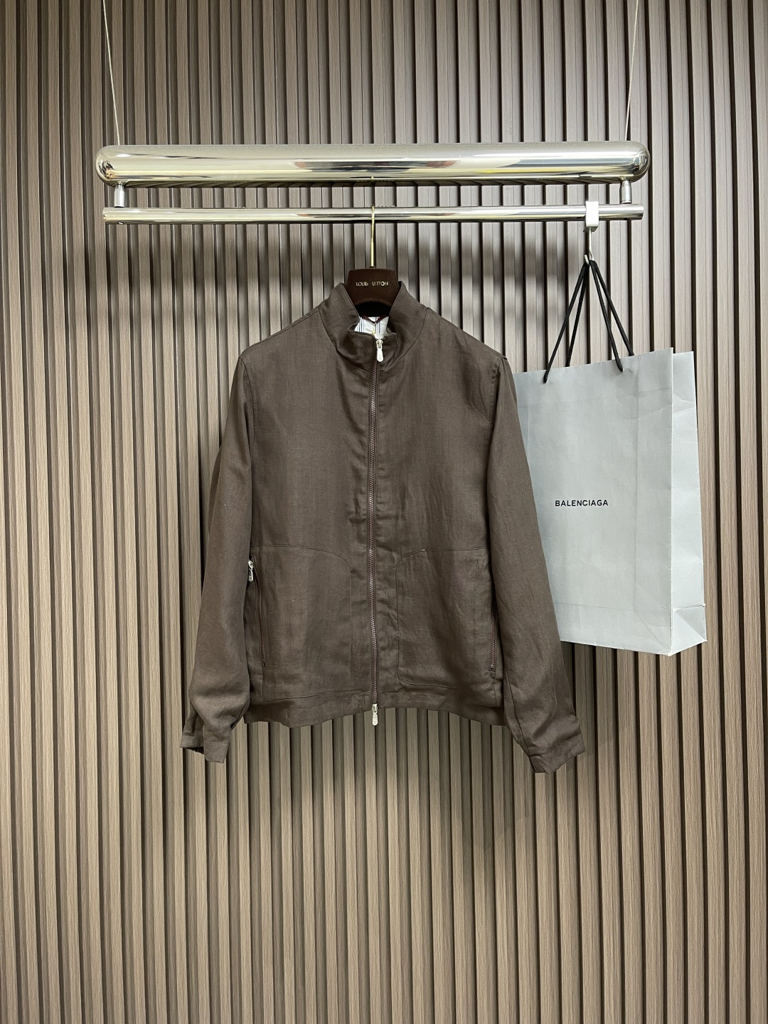 🛒🛒BC 2025s春夏新款轻薄亚麻外套，男士刺绣徽标商务休闲夹克外套！选用客供定织定染轻薄天丝亚麻面料