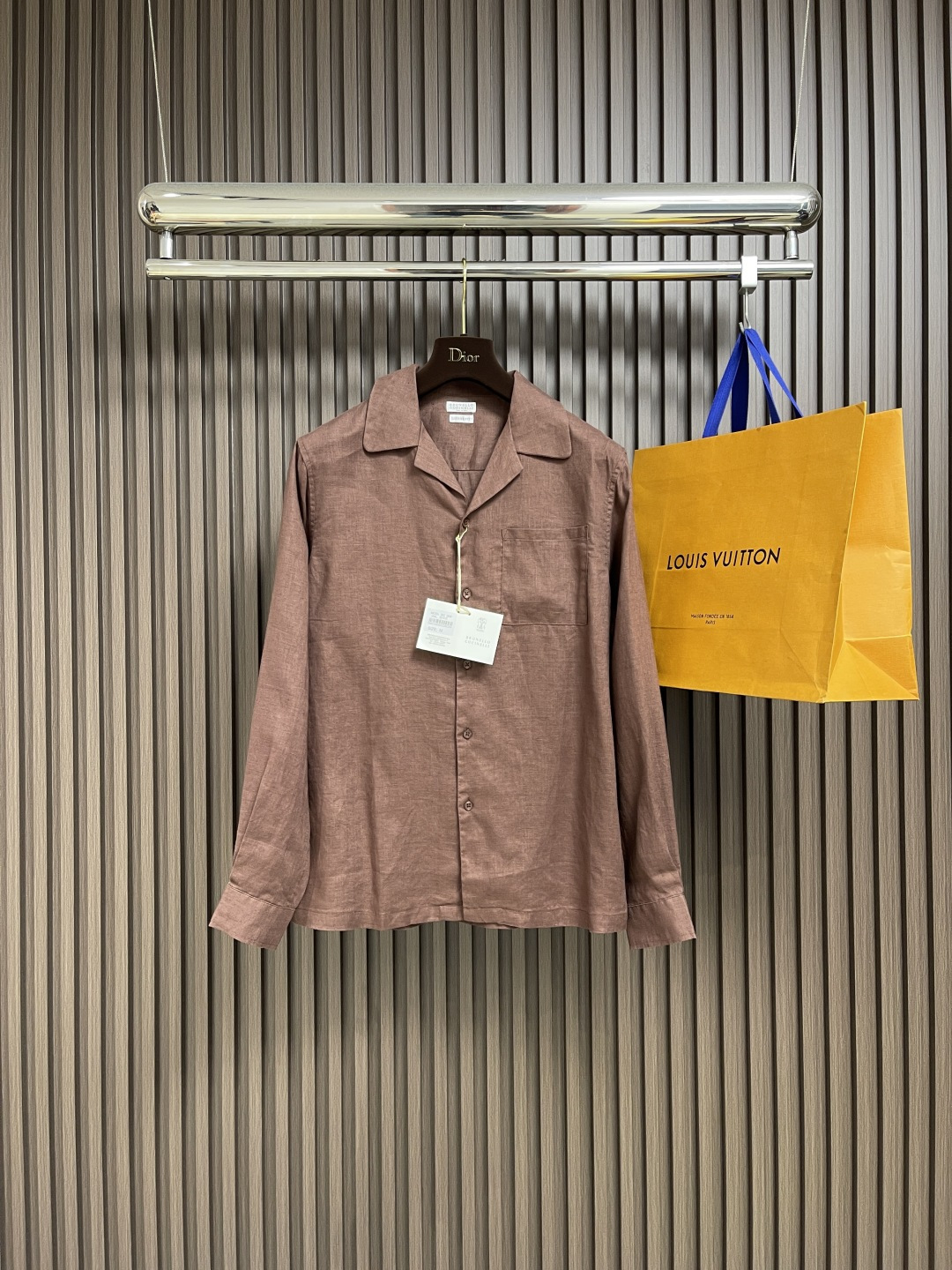 🛒🛒BC 古巴领口袋长袖纯亚麻衬衣！带你领略复古与现代的完你玩转色彩的一款亚麻长袖衬衫 经典独特设计的古